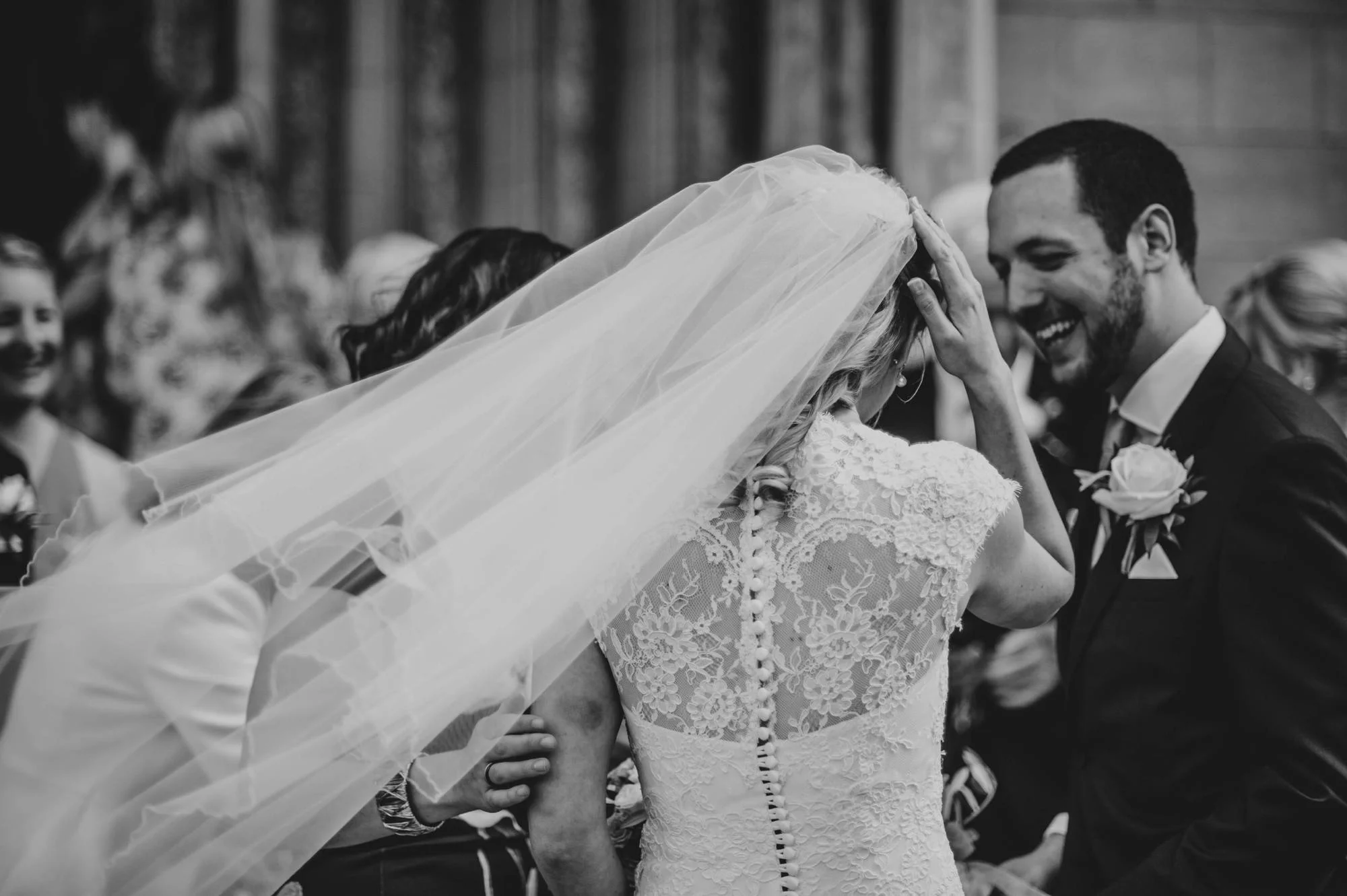 Elegant English Wedding Pink Flower Crowns Norwich Cathedral Kimberley Hall Bride wears Katrine Mogensen Essex UK Documentary Wedding Photographer