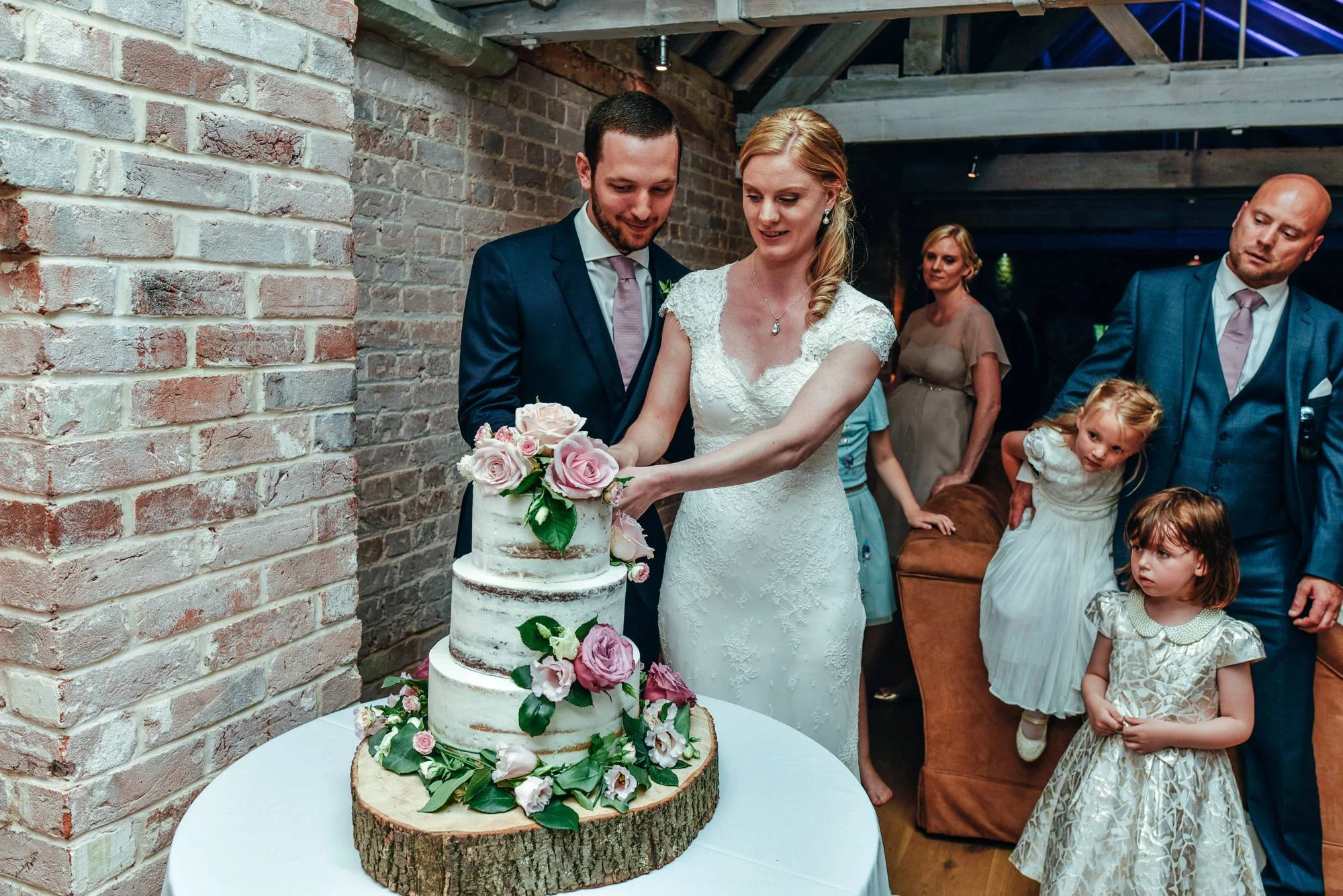 Elegant English Wedding Pink Flower Crowns Norwich Cathedral Kimberley Hall Bride wears Katrine Mogensen Essex UK Documentary Wedding Photographer