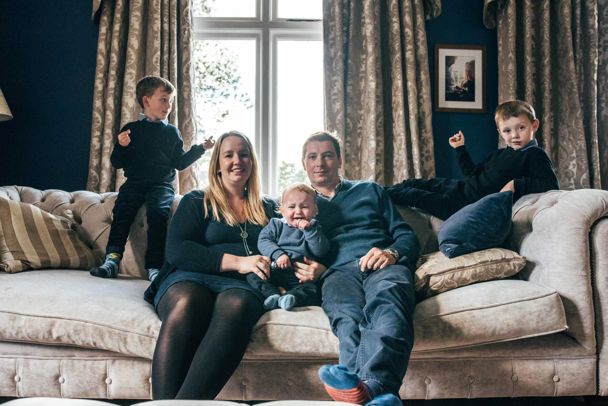 Essex Documentary Photographer Family Portraits at Home Relaxed shoot