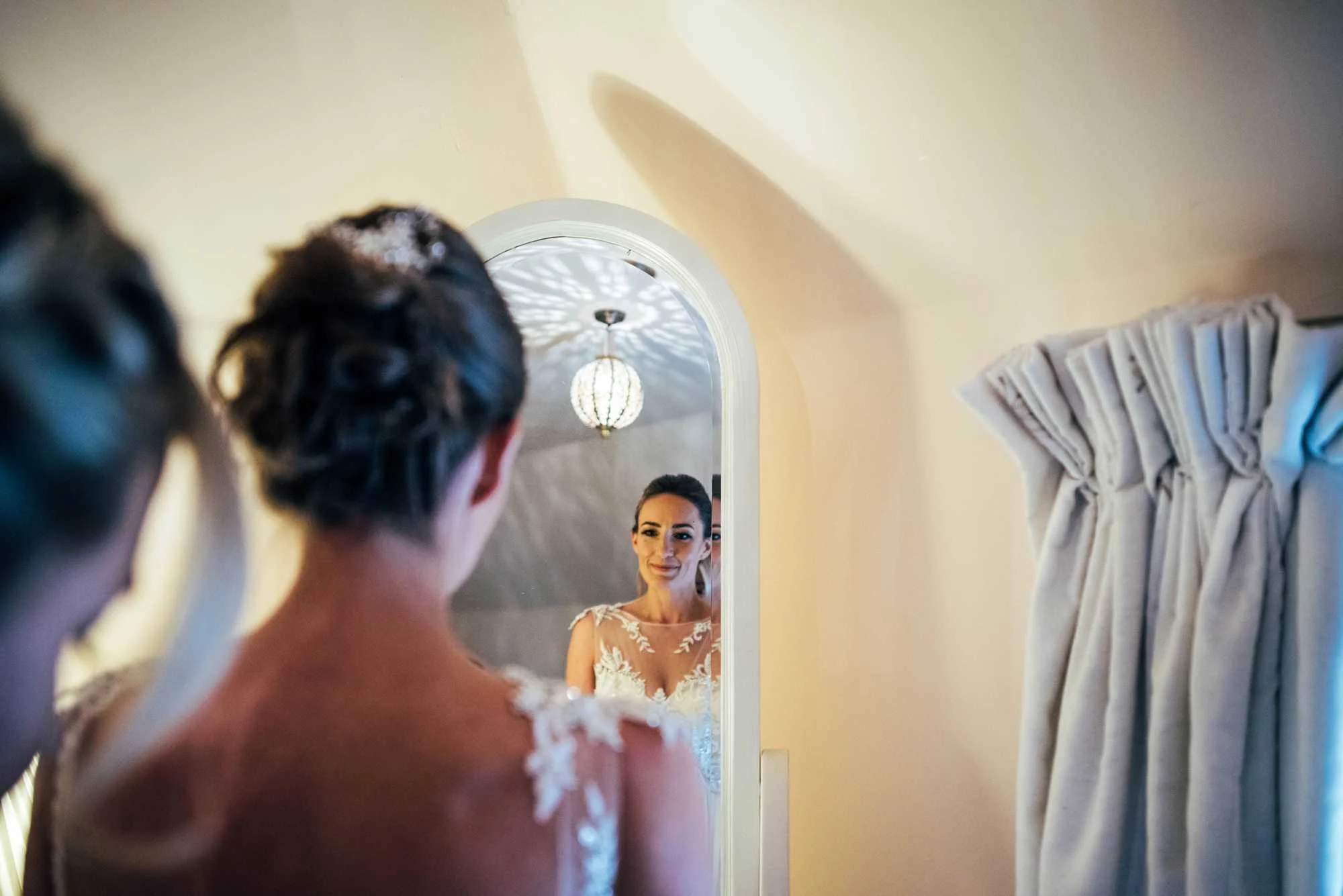 Modern Rustic, Romantic Autumn Wedding at Gaynes Park, Essex. Bride wears Maggie Sottero. Essex Documentary Wedding Photographer.