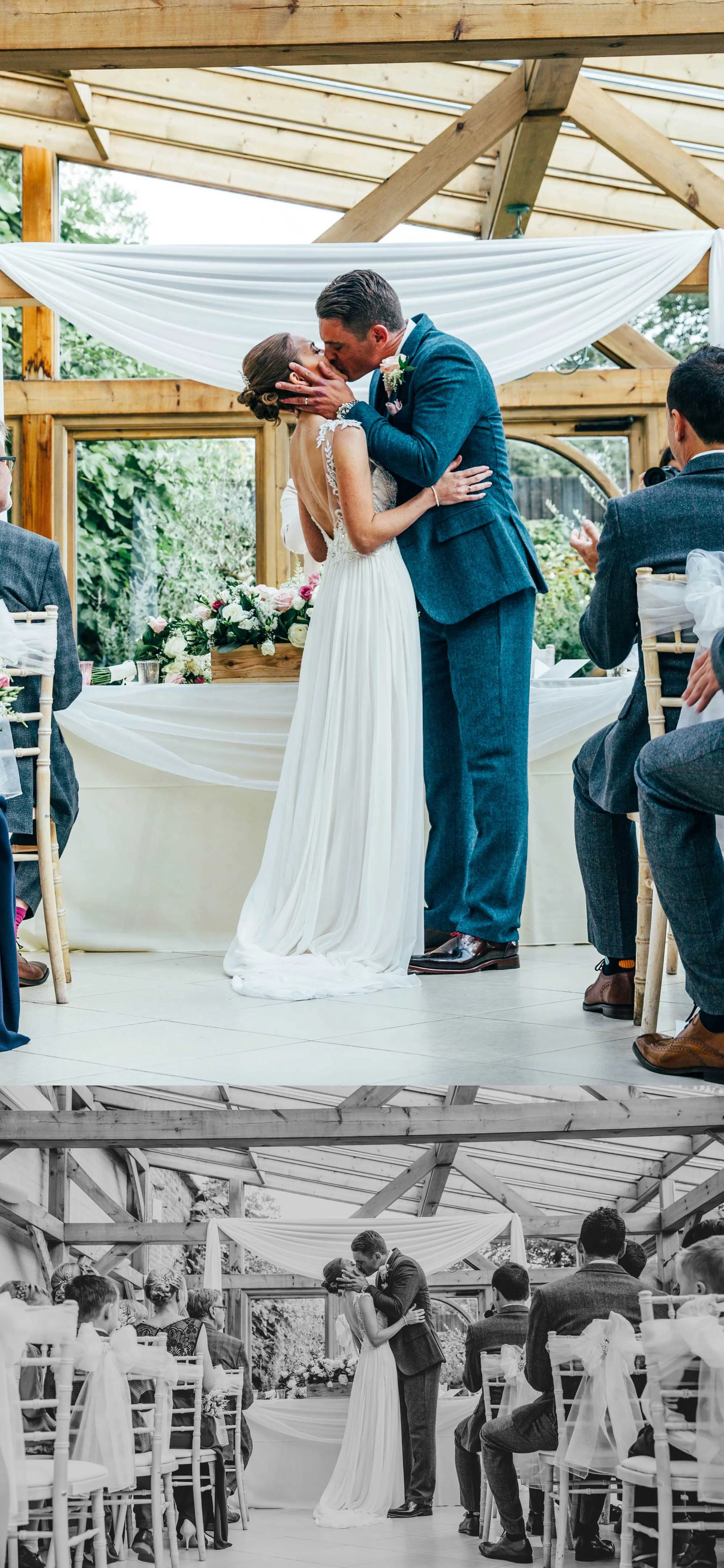 Modern Rustic, Romantic Autumn Wedding at Gaynes Park, Essex. Bride wears Maggie Sottero. Essex Documentary Wedding Photographer.