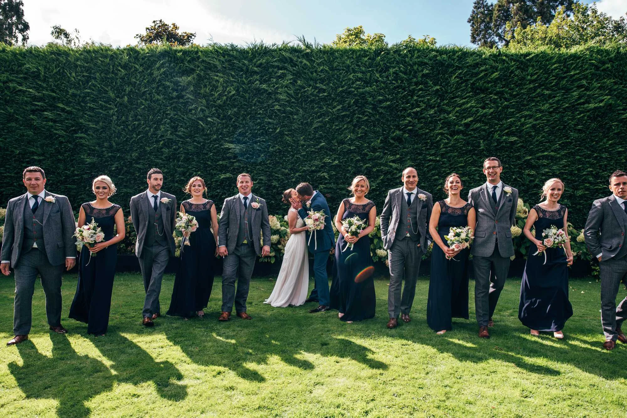 Modern Rustic, Romantic Autumn Wedding at Gaynes Park, Essex. Bride wears Maggie Sottero. Essex Documentary Wedding Photographer.