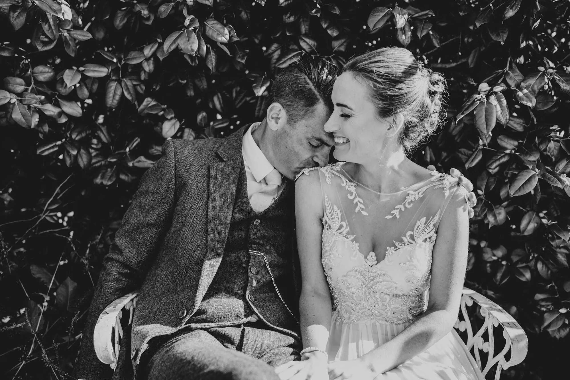 Modern Rustic, Romantic Autumn Wedding at Gaynes Park, Essex. Bride wears Maggie Sottero. Essex Documentary Wedding Photographer.