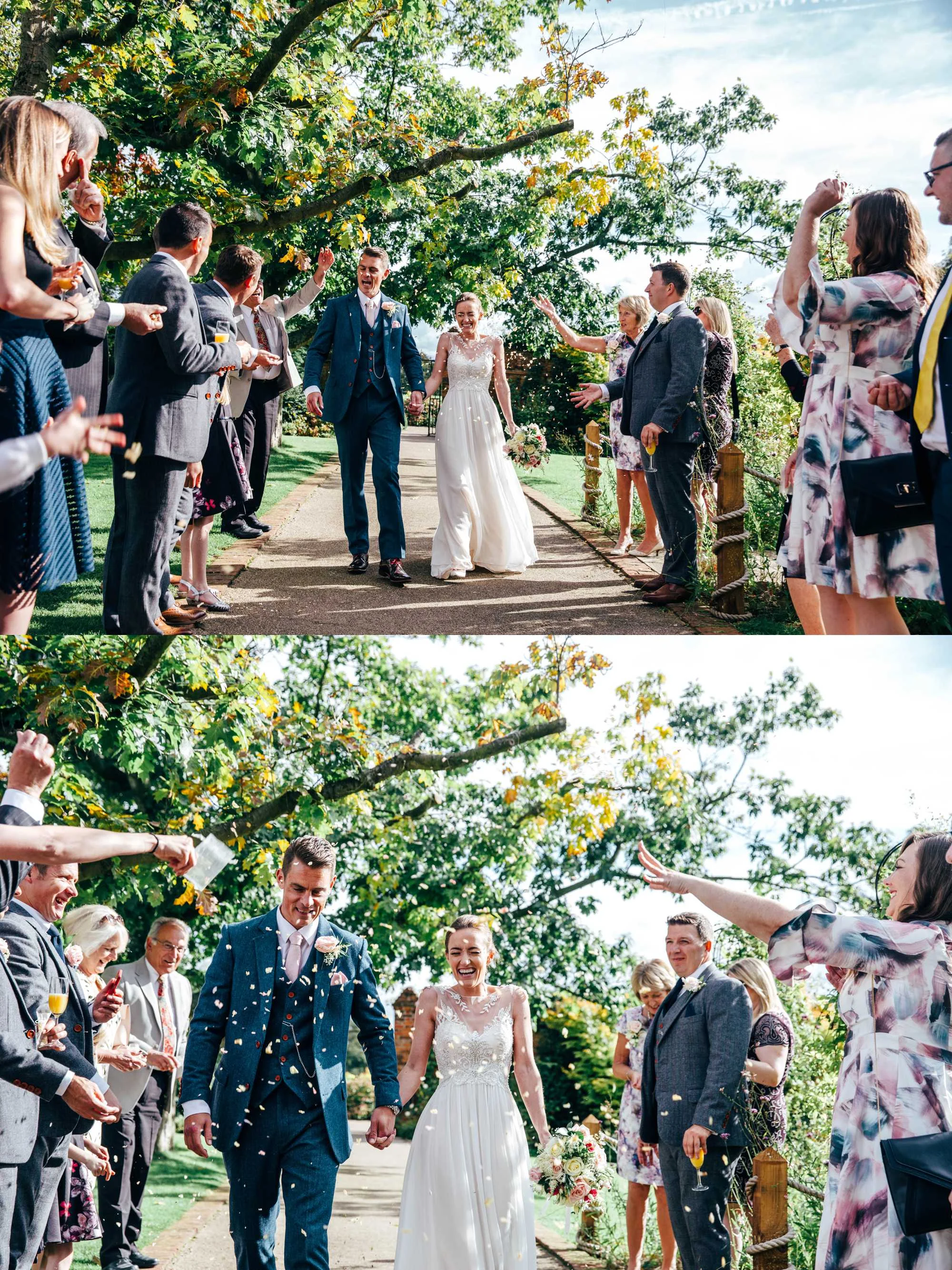 Modern Rustic, Romantic Autumn Wedding at Gaynes Park, Essex. Bride wears Maggie Sottero. Essex Documentary Wedding Photographer.