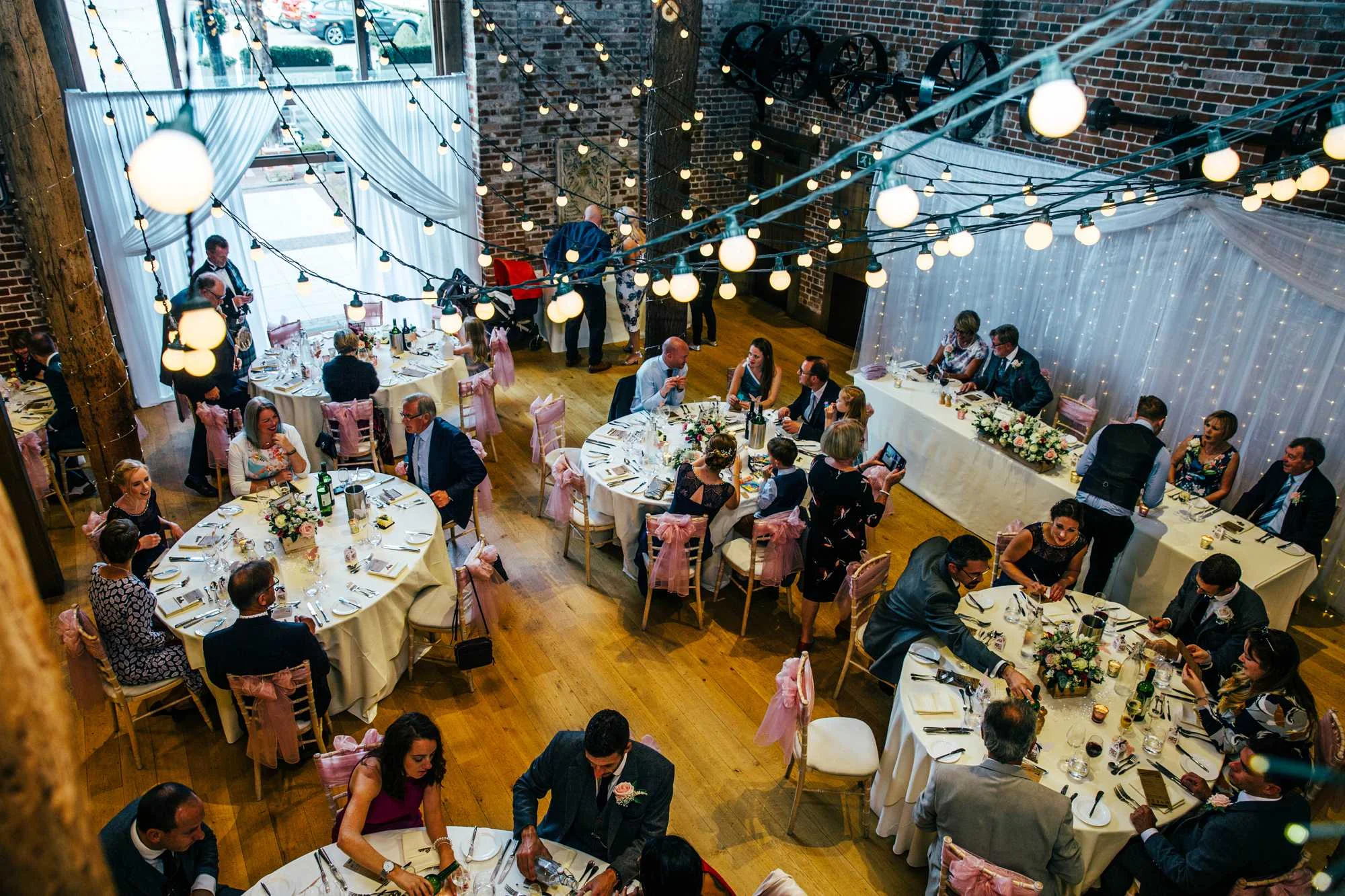 Modern Rustic, Romantic Autumn Wedding at Gaynes Park, Essex. Bride wears Maggie Sottero. Essex Documentary Wedding Photographer.