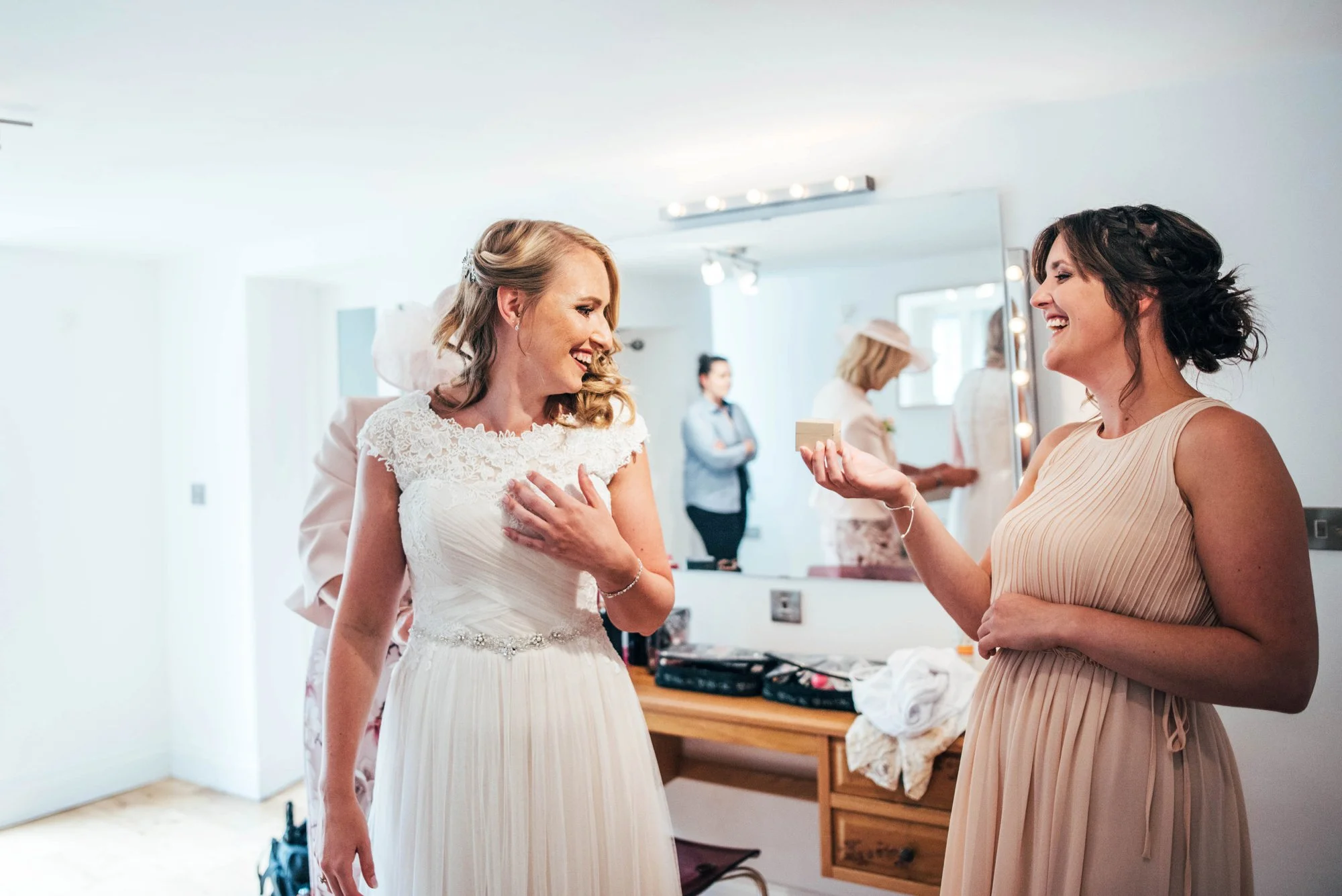 Blush Pink Spring Barn Wedding Blake Hall Essex. Bride wears Maggie Sotterro. Essex Documentary Wedding Photographer