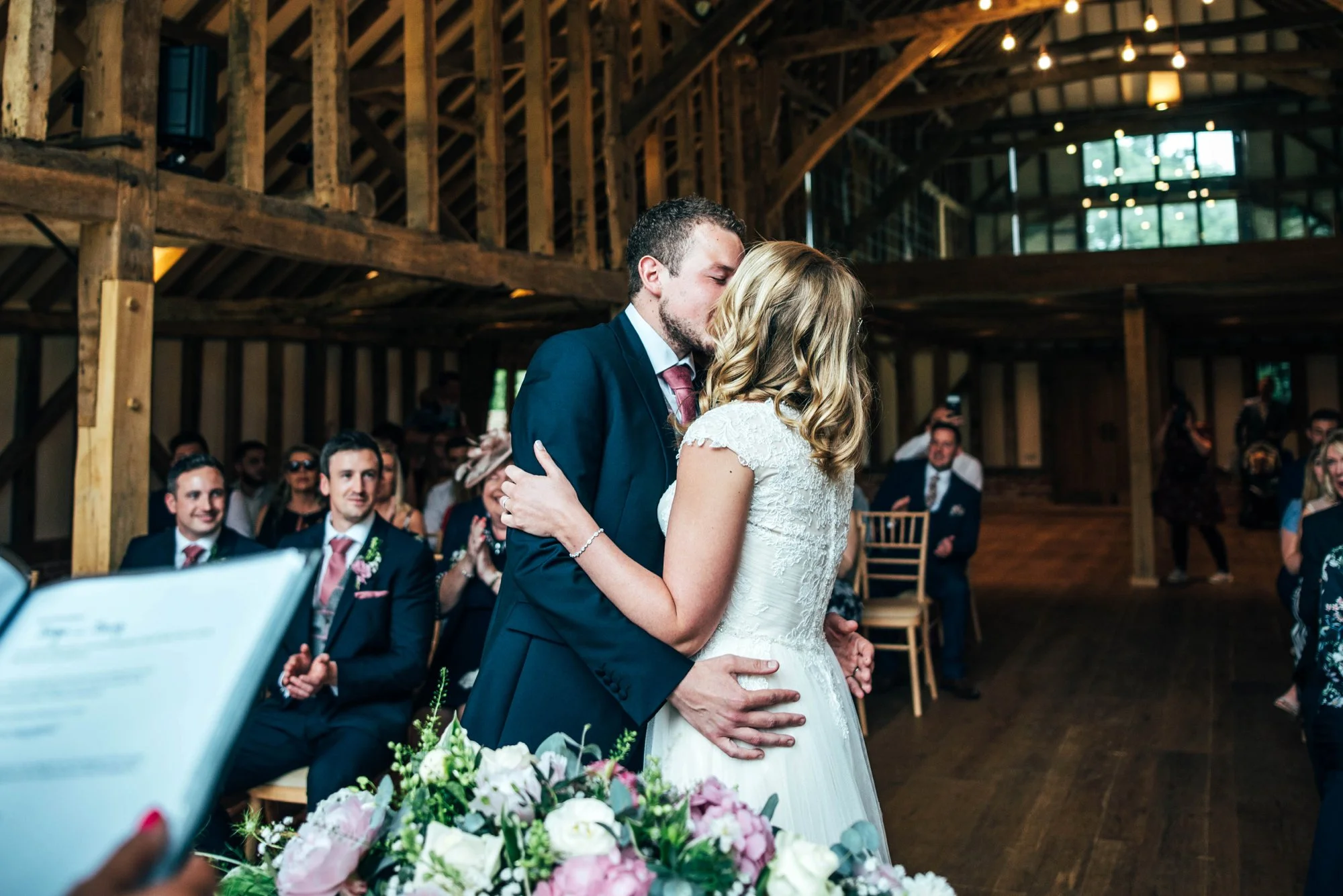 Blush Pink Spring Barn Wedding Blake Hall Essex. Bride wears Maggie Sottero, Essex Documentary Wedding Photographer