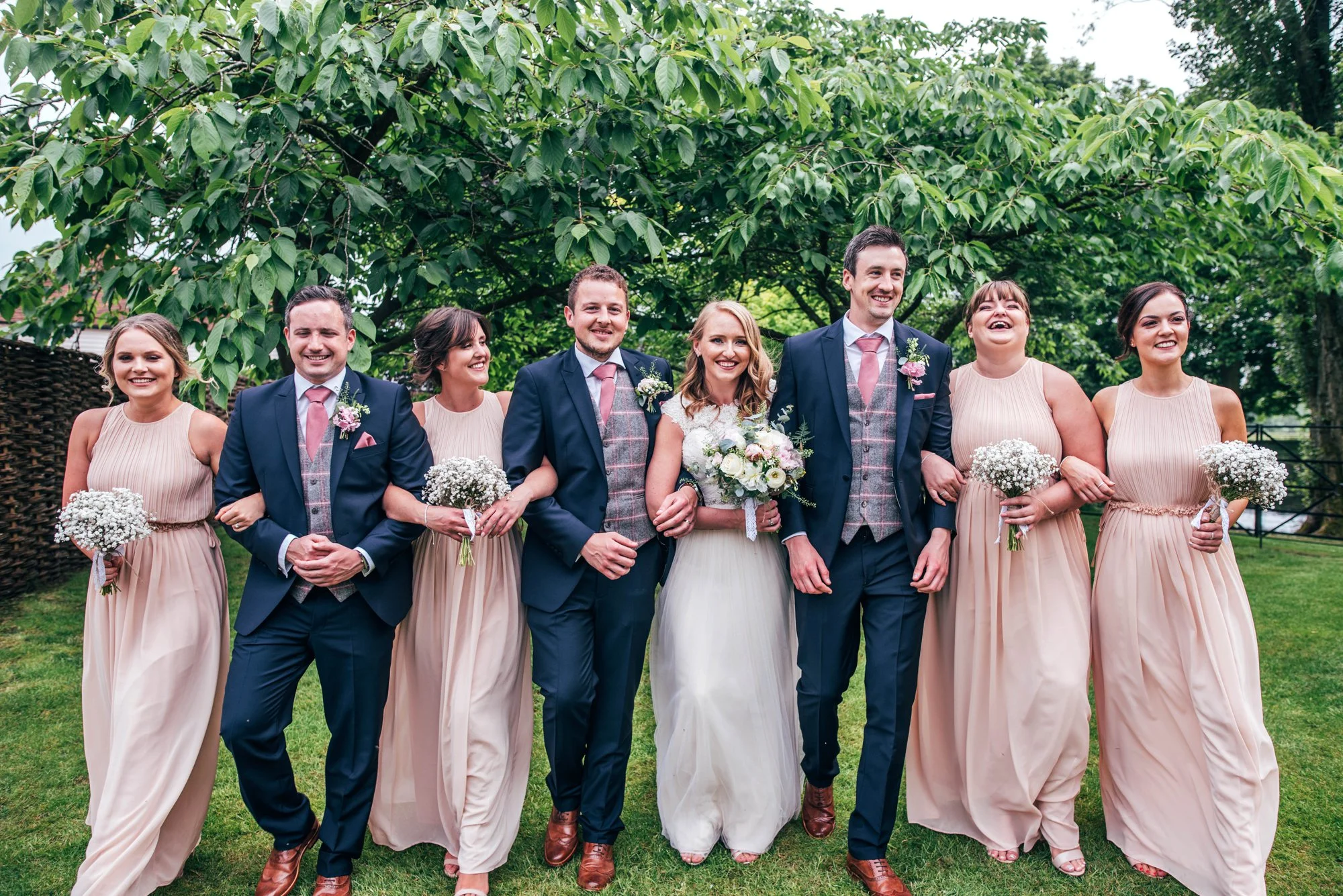 Blush Pink Spring Barn Wedding Blake Hall Essex. Bride wears Maggie Sottero, Essex Documentary Wedding Photographer