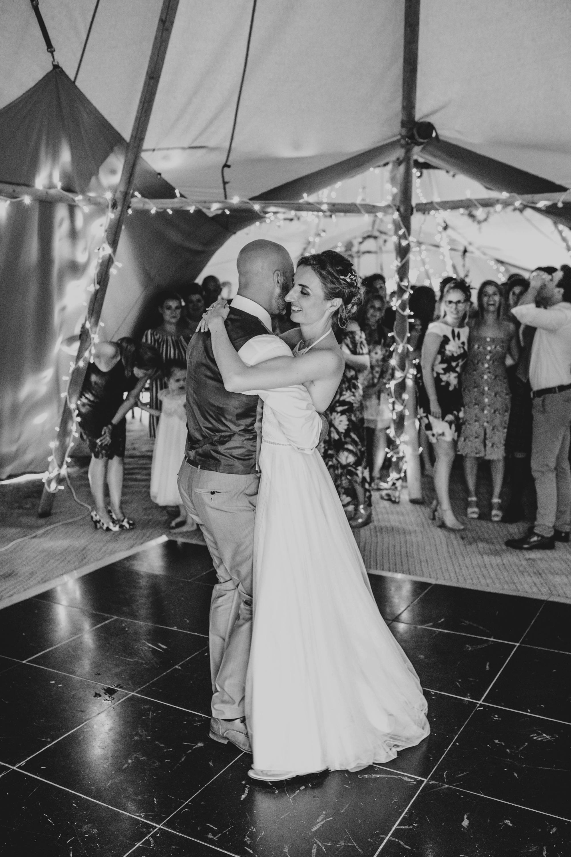 Boho, Back Garden Tipi Wedding, Bride wears Willowby by Watters Essex Documentary Wedding Photographer