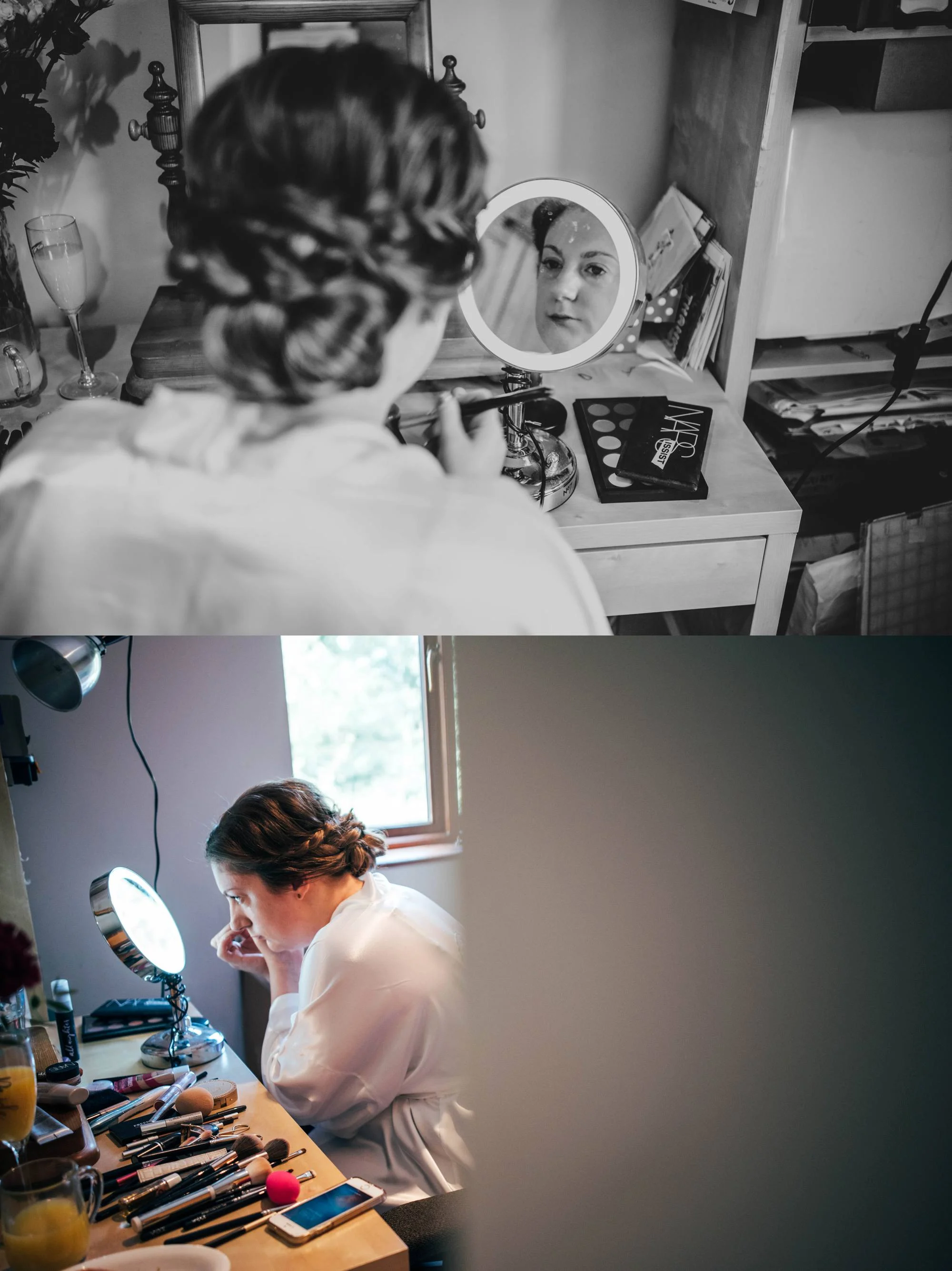 East Anglian Railway Museum Wedding. Vintage lace with Red &amp; Light Blue Palette with Proteas Bouquet. Essex Documentary Wedding Photographer