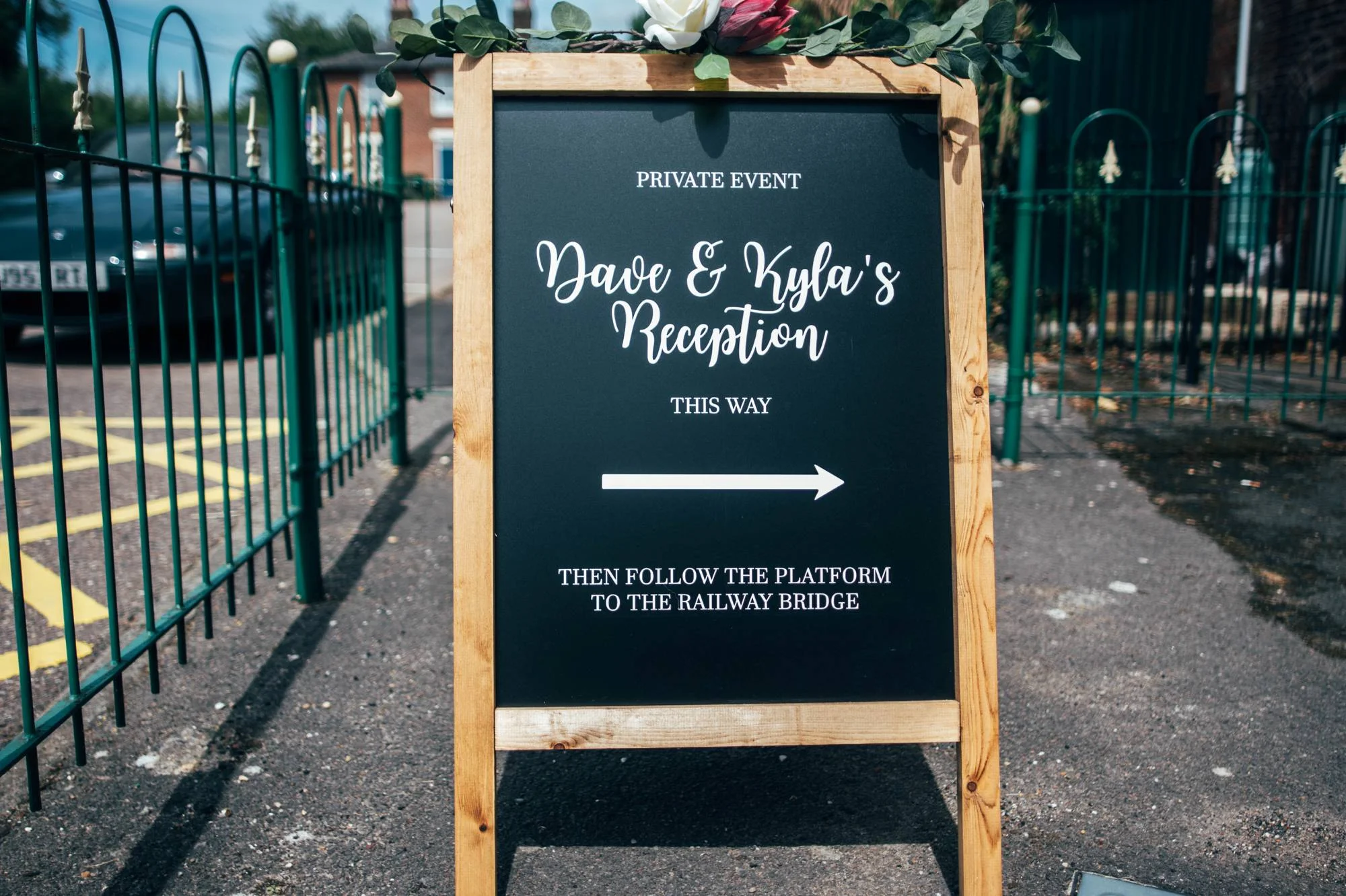 East Anglian Railway Museum Wedding. Vintage lace with Red &amp; Light Blue Palette with Proteas Bouquet. Essex Documentary Wedding Photographer