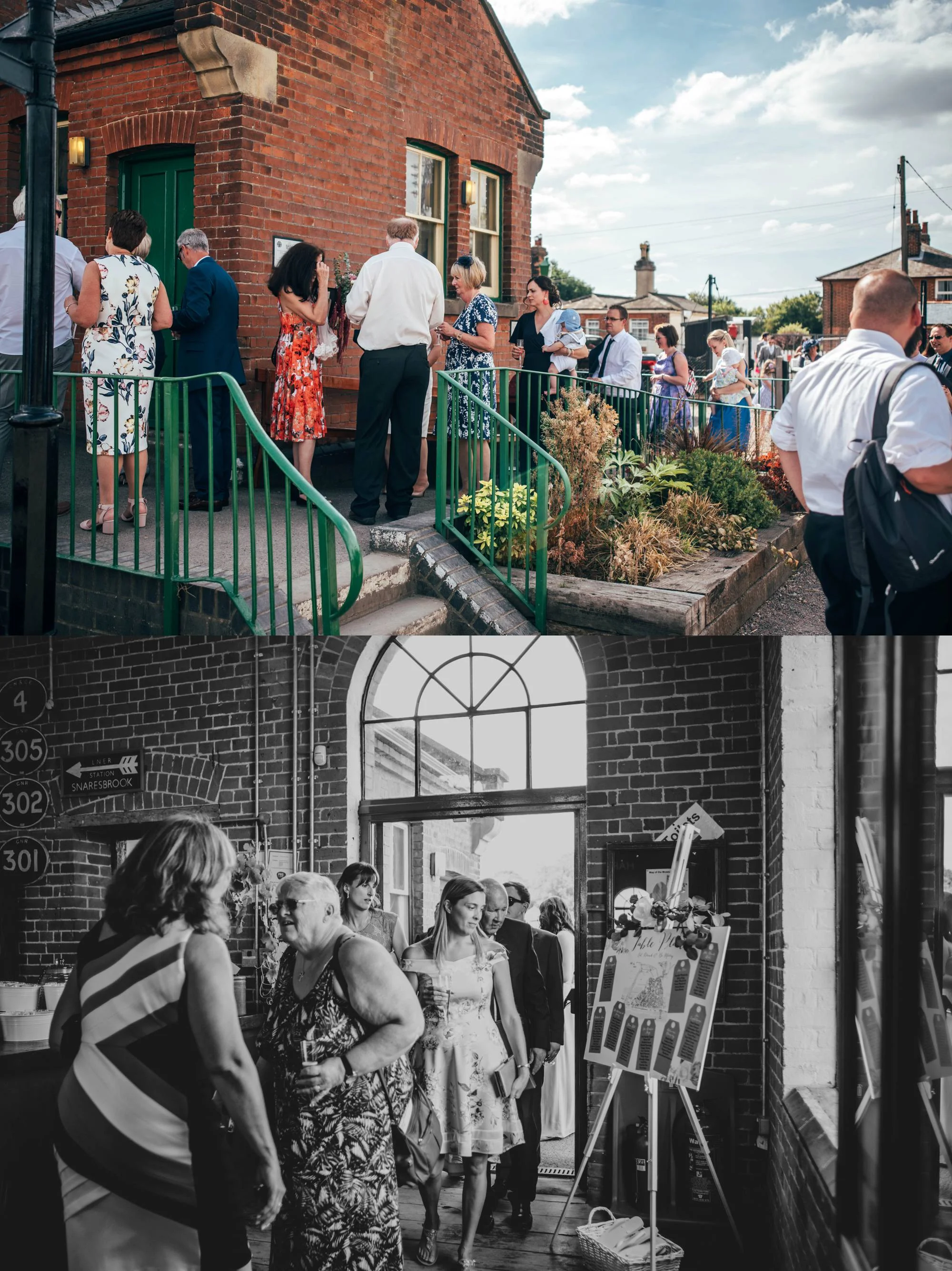 East Anglian Railway Museum Wedding. Vintage lace with Red &amp; Light Blue Palette with Proteas Bouquet. Essex Documentary Wedding Photographer