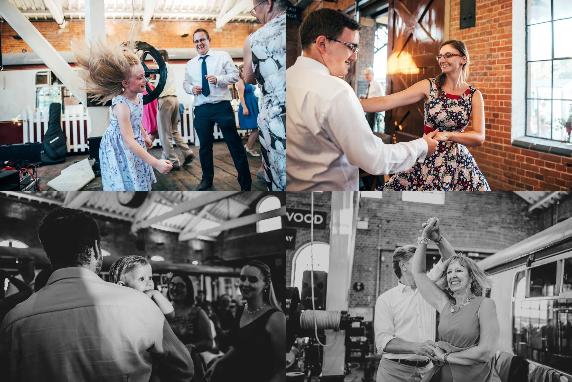 East Anglian Railway Museum Wedding. Vintage lace with Red &amp; Light Blue Palette with Proteas Bouquet. Essex Documentary Wedding Photographer