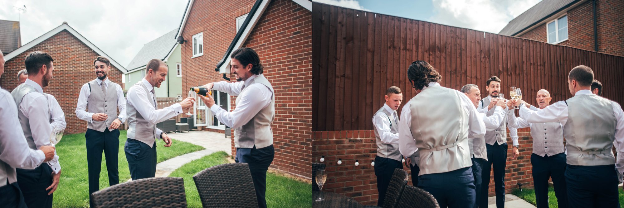 Houchins, Coggeshall Wedding, Whites &amp; Greens with hints of copper, Bride wears Pronovias. Essex Documentary Wedding Photographer