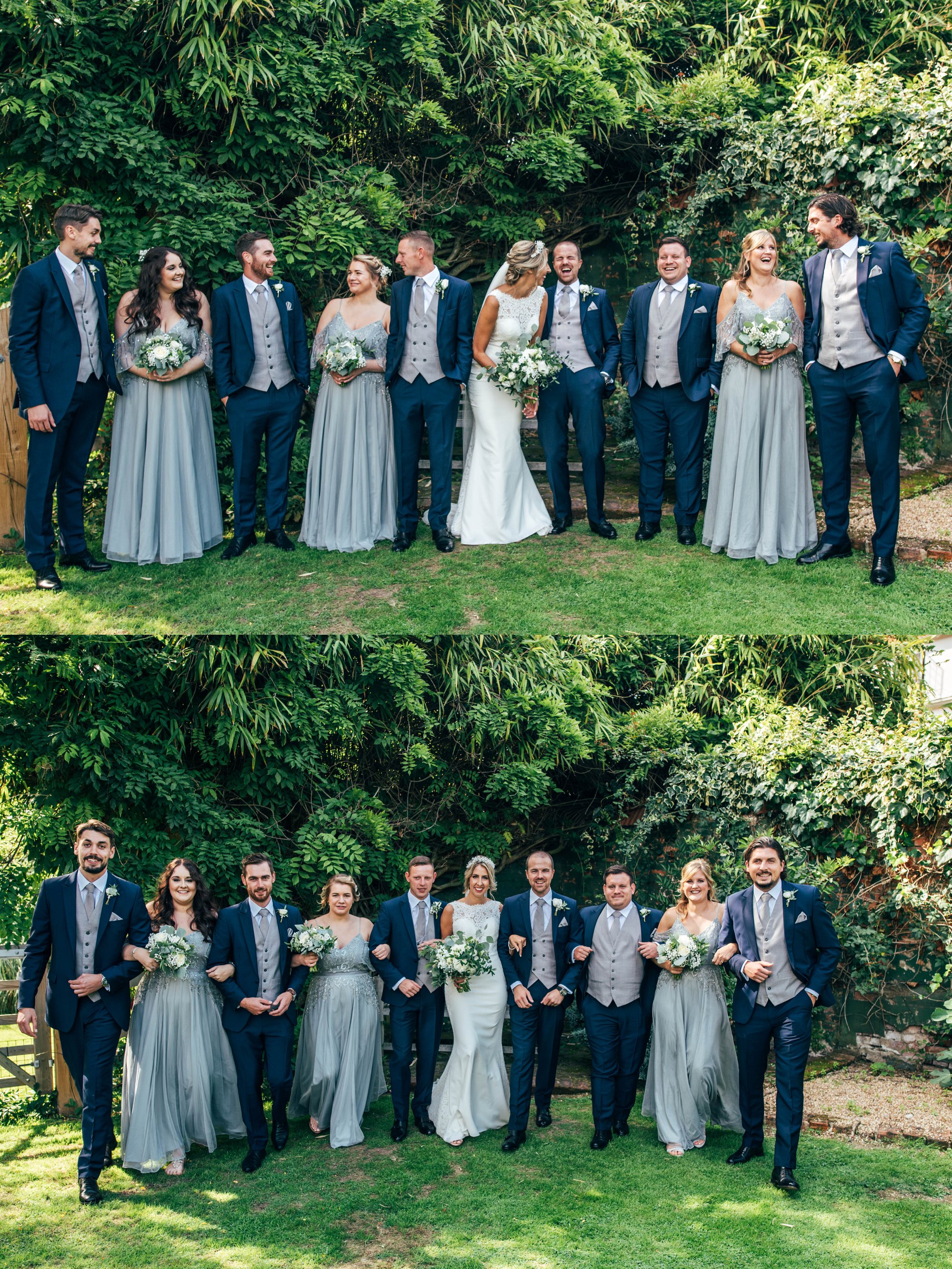 Houchins, Coggeshall Wedding, Whites &amp; Greens with hints of copper, Bride wears Pronovias. Essex Documentary Wedding Photographer