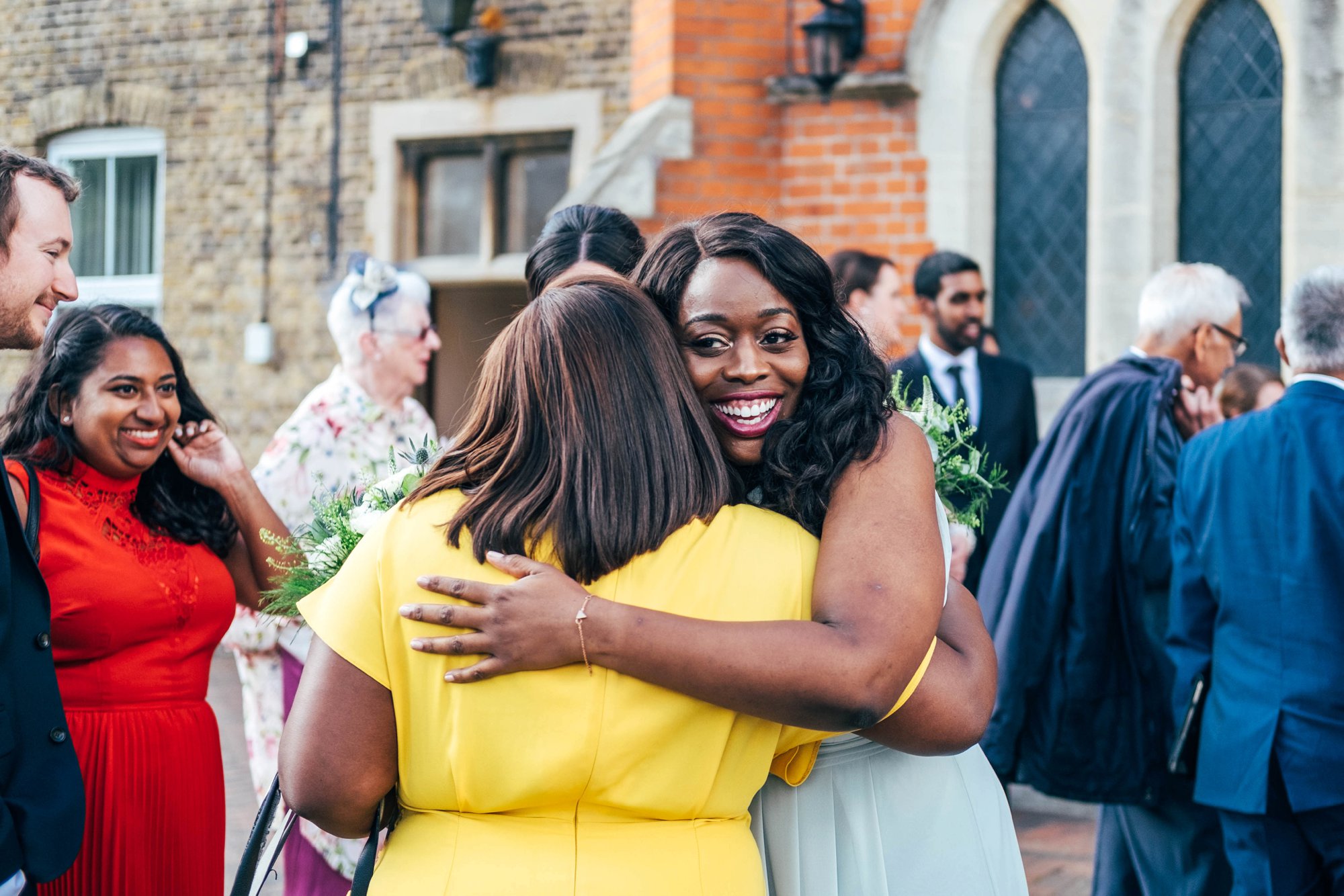 A chic, Autumn, London Wedding at The Ecology Pavilion, Mile End. Bride wears Enzoani.  Essex Documentary Wedding Photographer.