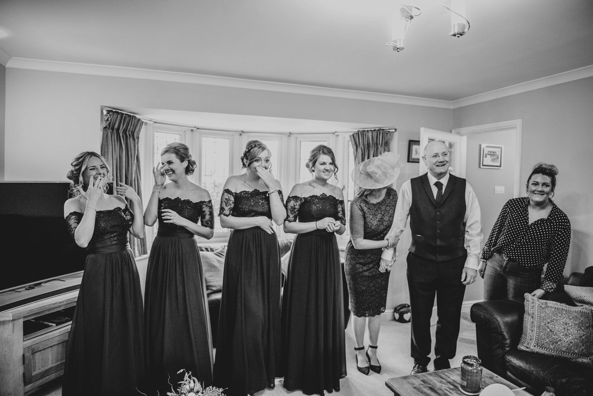 Winter Wedding with Hunter Green and Navy Blues, Bride &amp; Groom include their cat! Essex Documentary Wedding Photographer