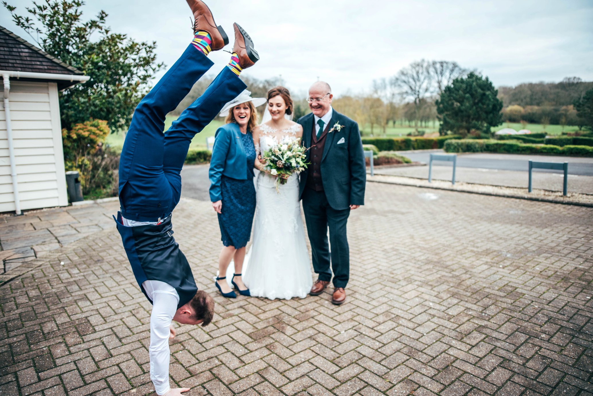 Winter Wedding with Hunter Green and Navy Blues, Bride &amp; Groom include their cat! Essex Documentary Wedding Photographer