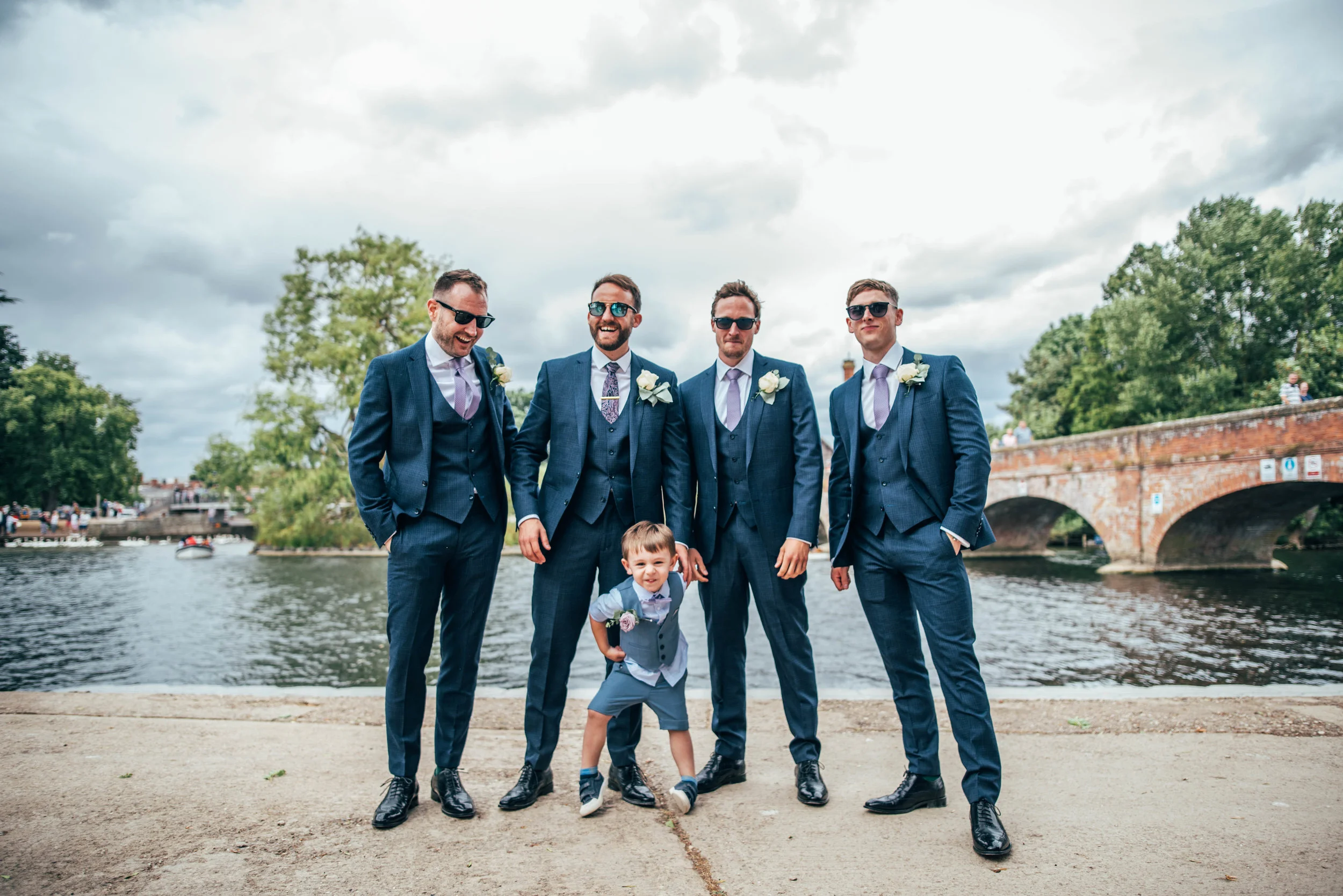 Page Boy steals the spotlight riverside wedding Essex Documentary Wedding Photographer