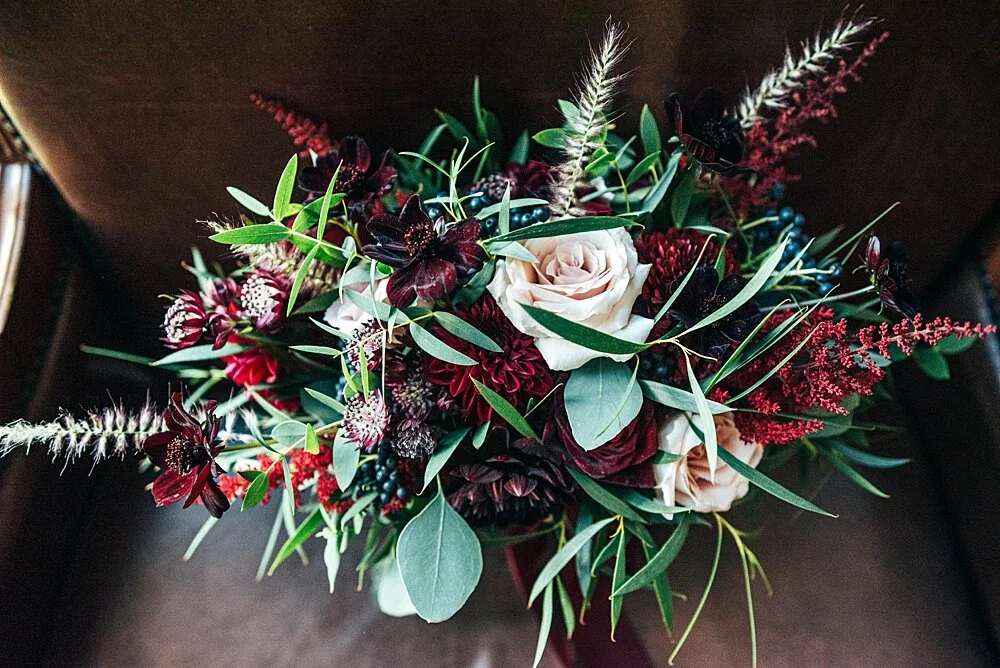 Autumn reds at The Barns at Lodge Farm with pet doggies, Irish folk music, cheesecake & budgie smugglers. Bride wears Rosa Clara & Valentino. Essex Documentary Wedding Photographer