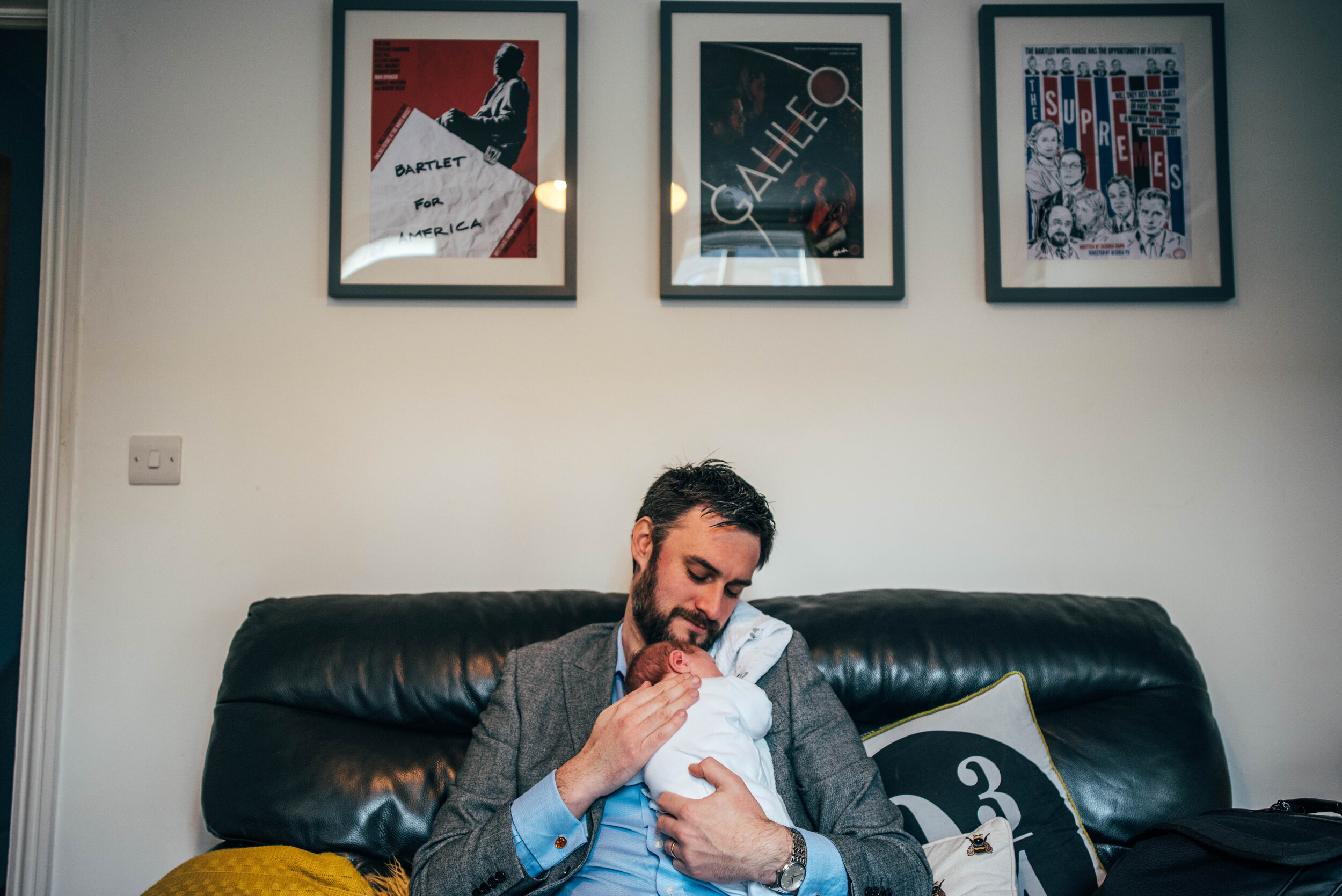 At home with baby J, a relaxed newborn session. Essex Documentary Family Photographer.