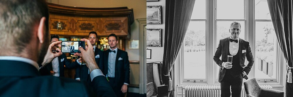 Black tie &amp; pinks for a romantic autumn barn wedding at Blake Hall. Essex Documentary Wedding Photographer