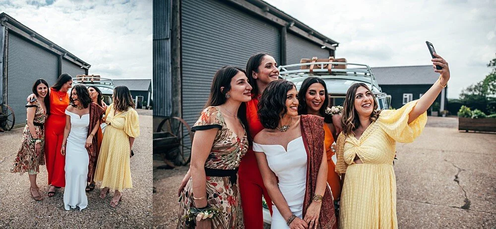 Summer brights for intimate farm wedding The Barns at Lodge Farm Essex Documentary Wedding Photographer