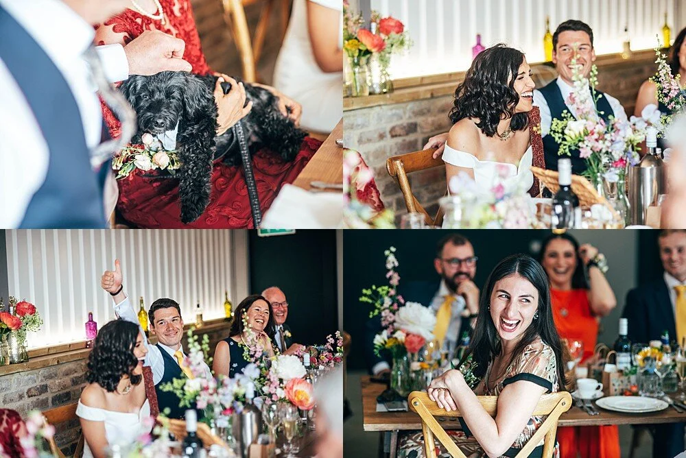 Summer brights for intimate farm wedding The Barns at Lodge Farm Essex Documentary Wedding Photographer