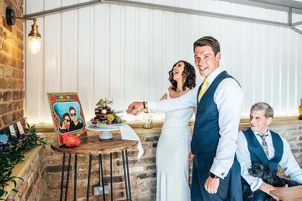 Summer brights for intimate farm wedding The Barns at Lodge Farm Essex Documentary Wedding Photographer