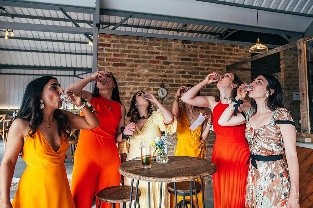 Summer brights for intimate farm wedding The Barns at Lodge Farm Essex Documentary Wedding Photographer
