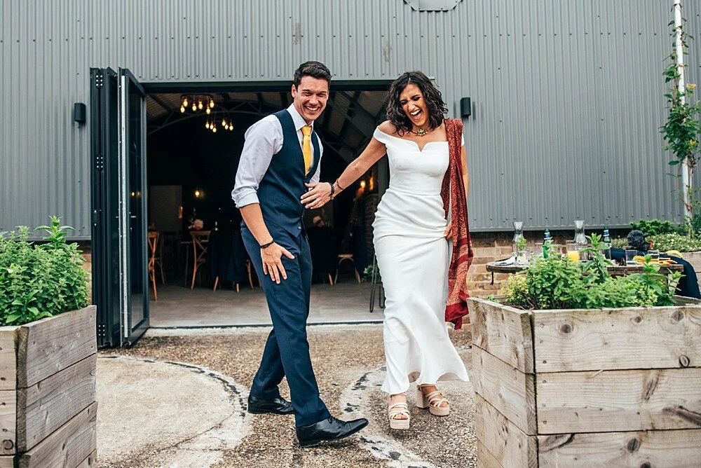 Summer brights for intimate farm wedding The Barns at Lodge Farm Essex Documentary Wedding Photographer