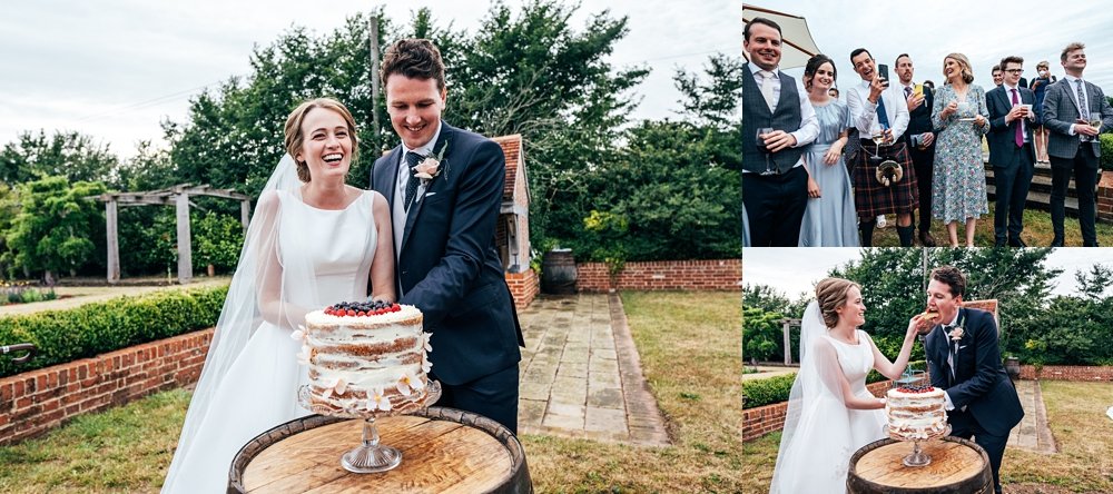 A DIY, at home, English country garden wedding with pretty pastels &amp; summer rain. Essex's Best Relaxed, Documentary Wedding Photographer