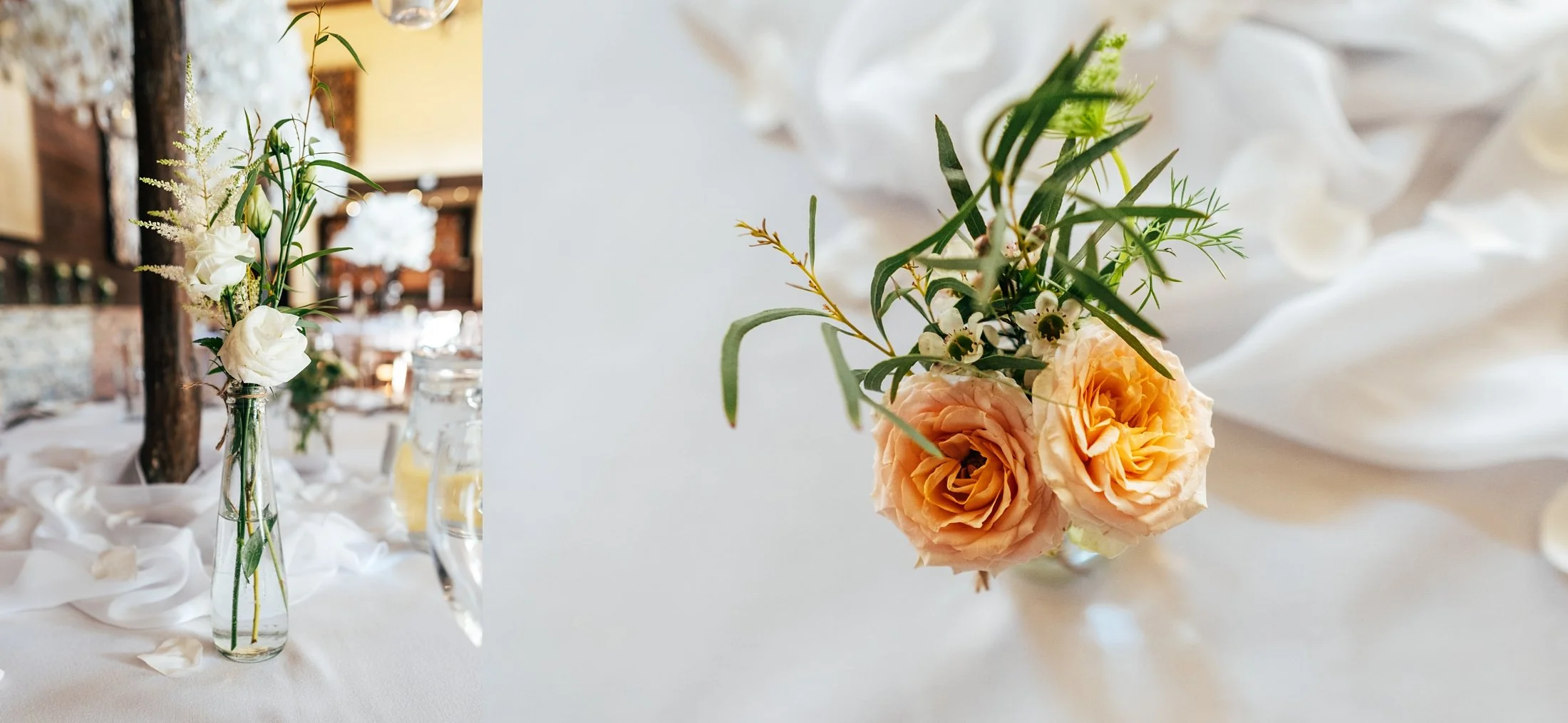 Delicate sage &amp; white paired with black tie for an early Autumn barn wedding at The White Hart, Great Yeldham. Essex documentary wedding photographer