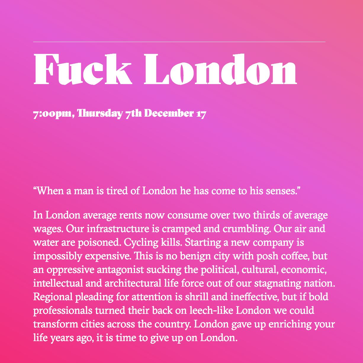 Fuck London