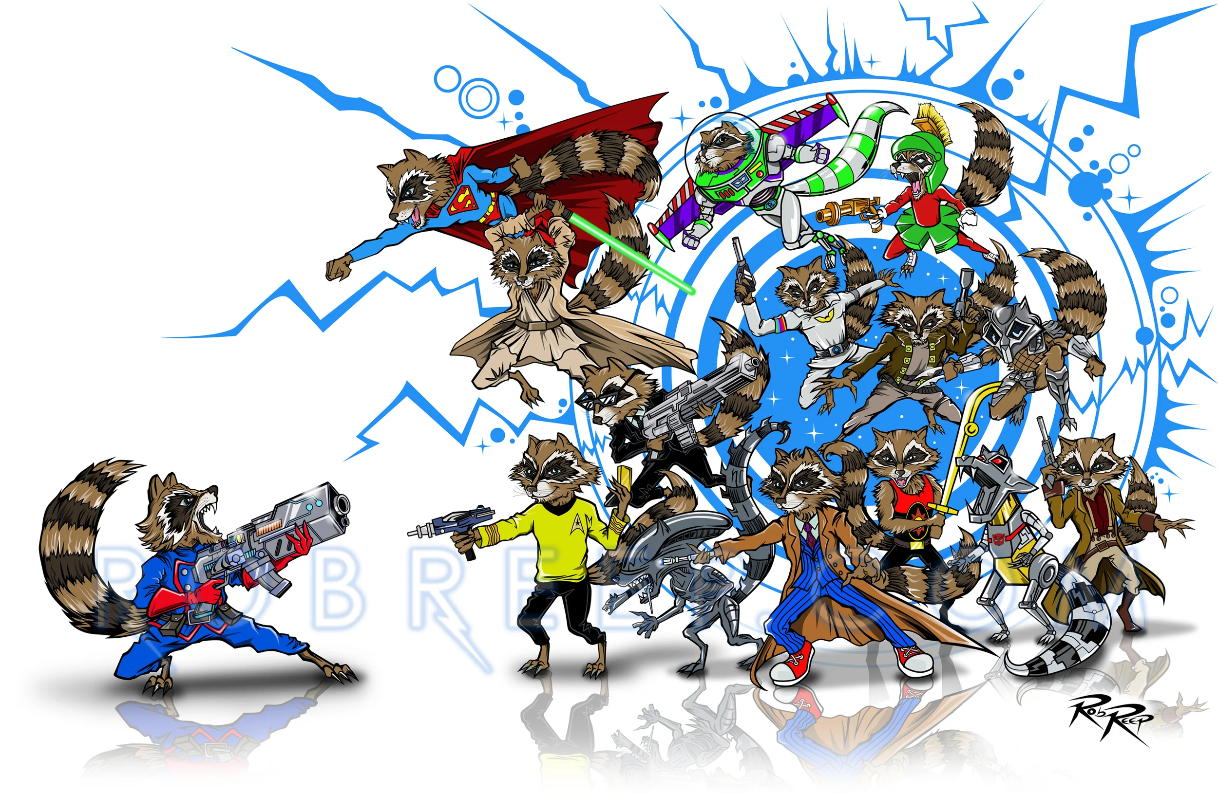 Rocket Raccoon vs. Rocket Raccoons
