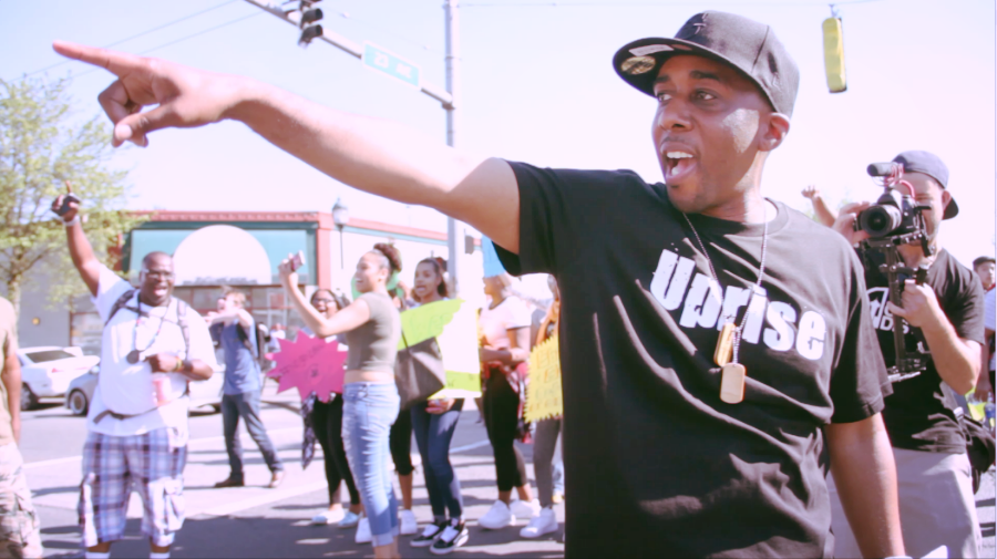 Helped film a music video for Draze at an anti-gentrification protest outside of Uncle Ike's on 4/20.