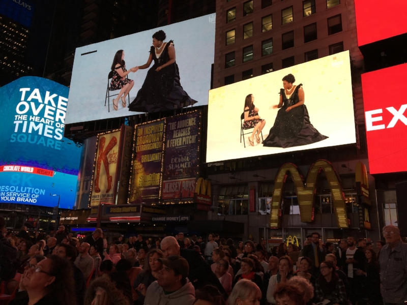 I produced a video called “Kids Meet an Opera Singer” and it played in Times Square this week! Thanks to Seattle Opera, HiHo Kids, Angel Blue, and Gabrielle Nomura Gainor for making it happen! Sept 2018