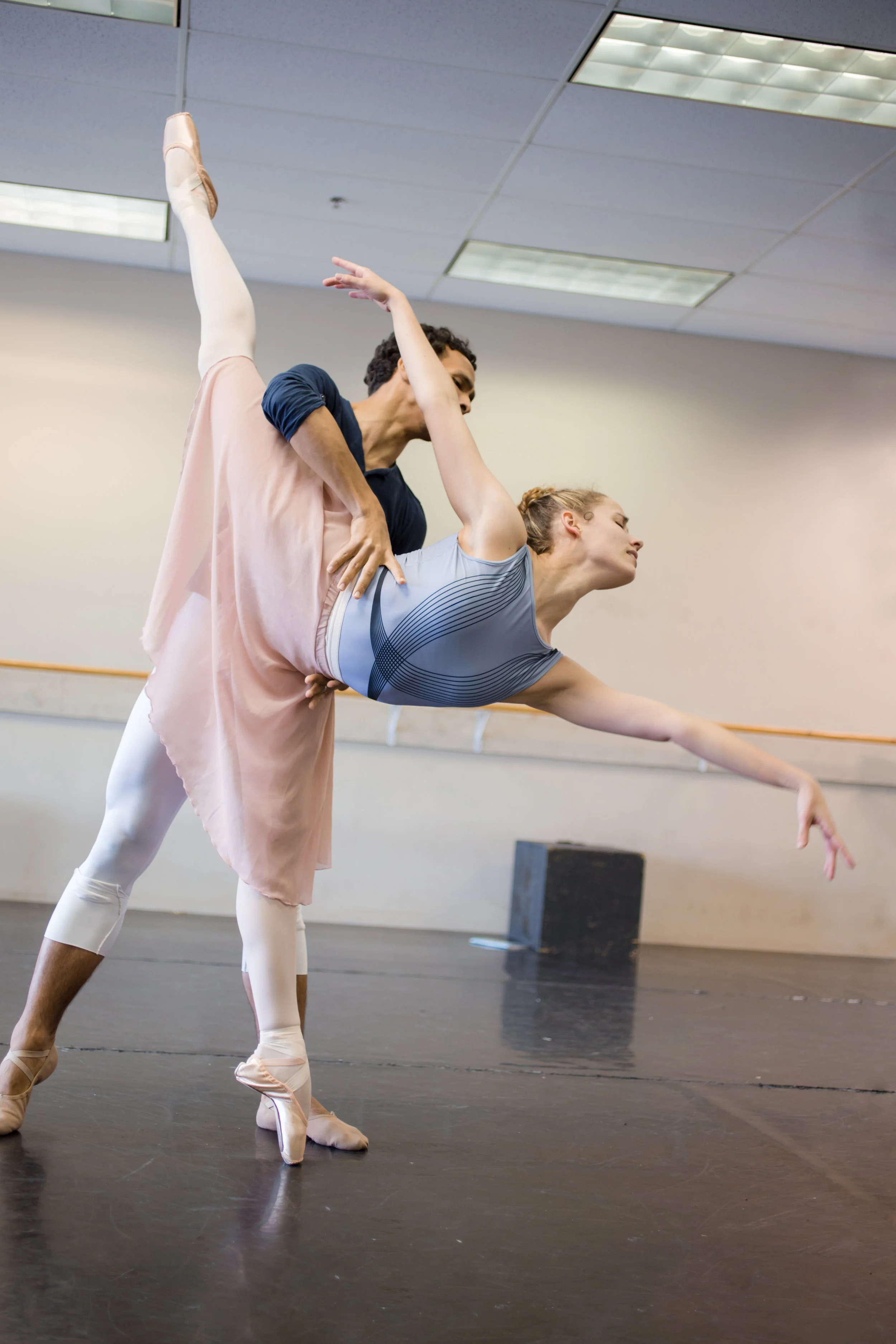 Brette Benedict rehearsing the role of hester prynne in Scarlet .