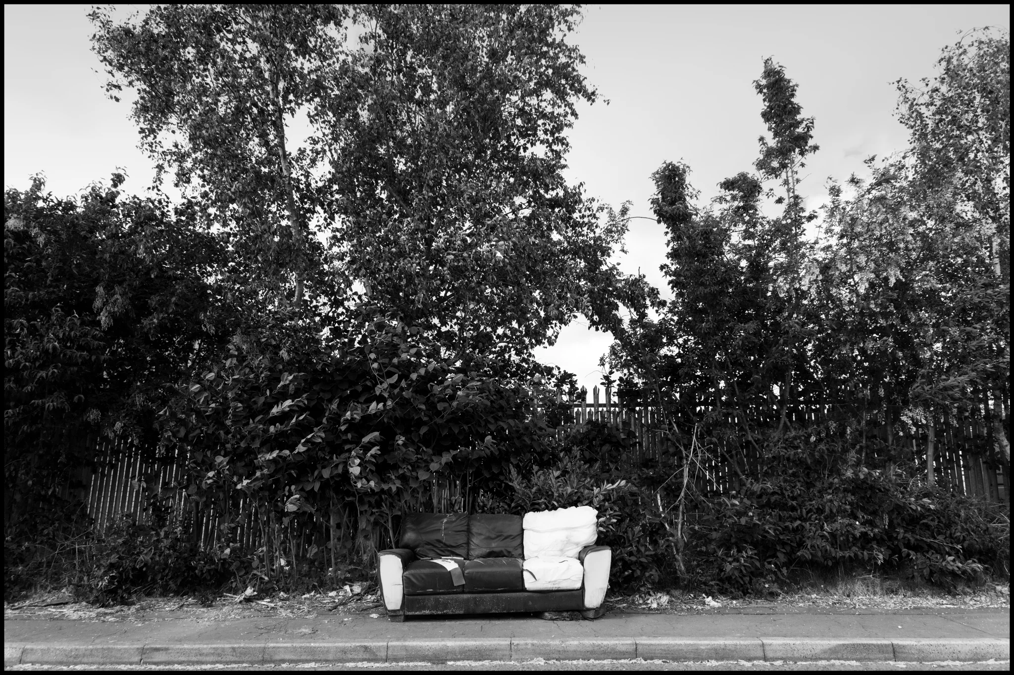 28 May 2019 - Old sofa, Salford UK