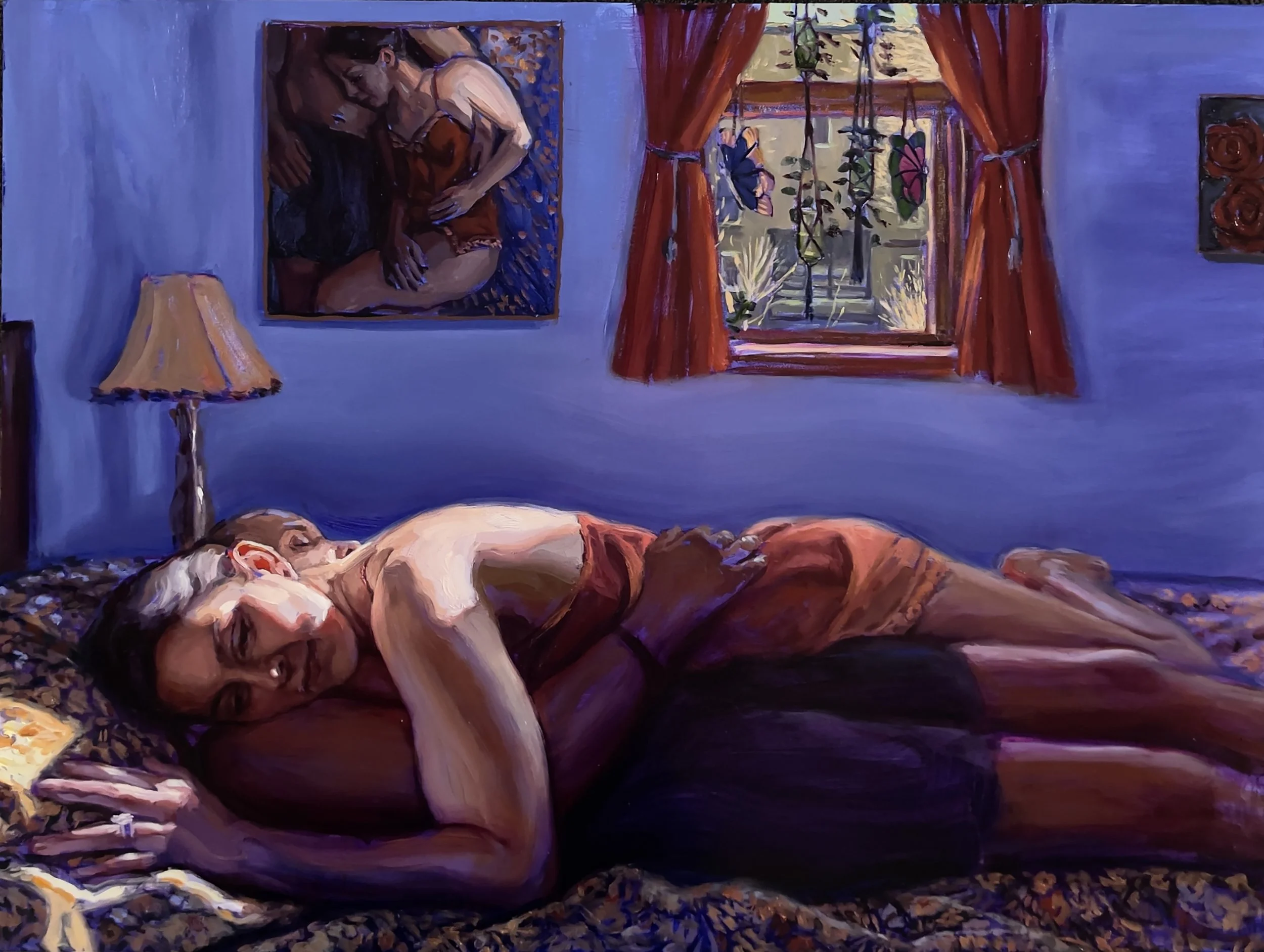 Dream of Transformation, 2025, Oil on Panel,  18 x 24”