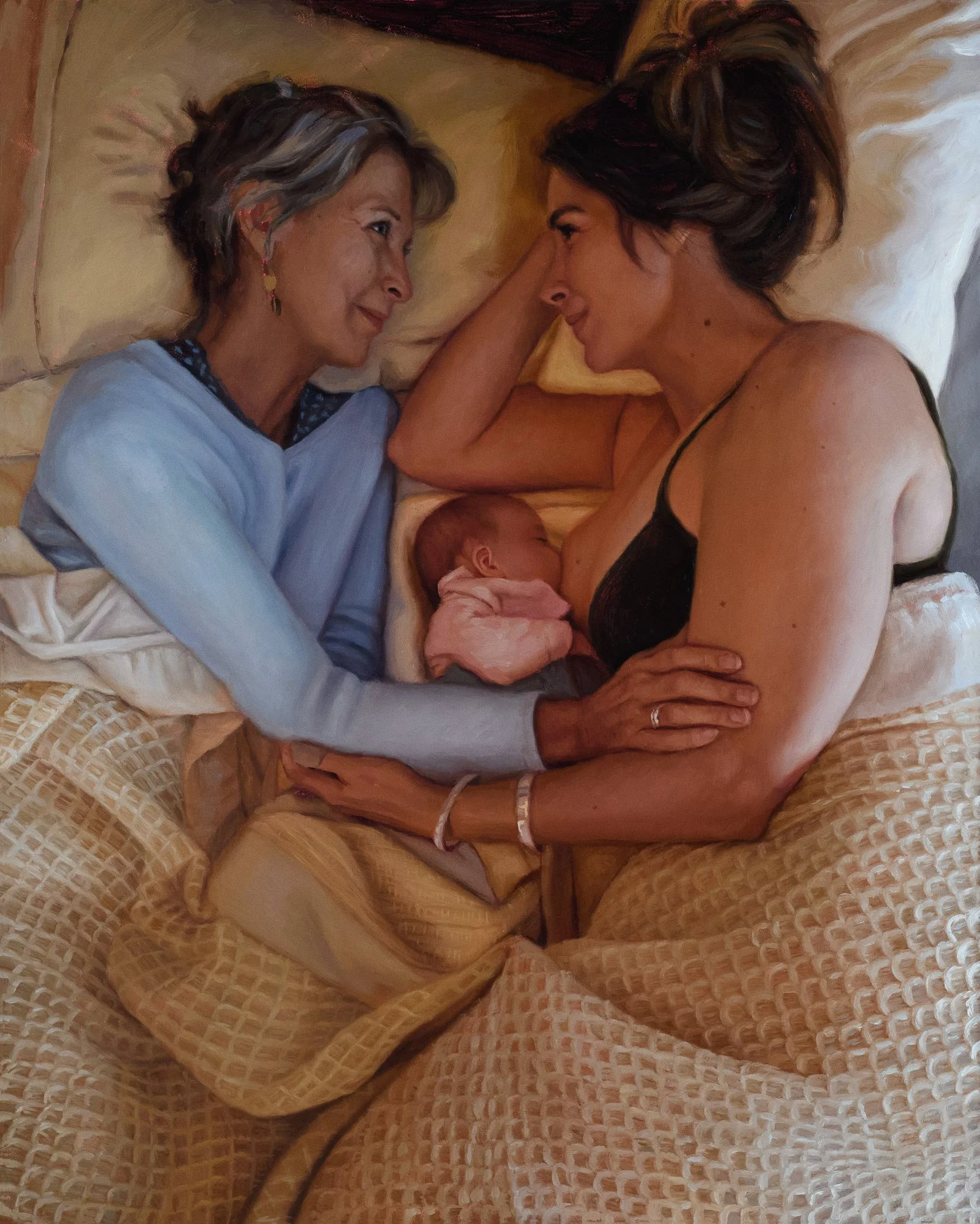 Generations, 2026, Oil on Panel, 20 x 16"