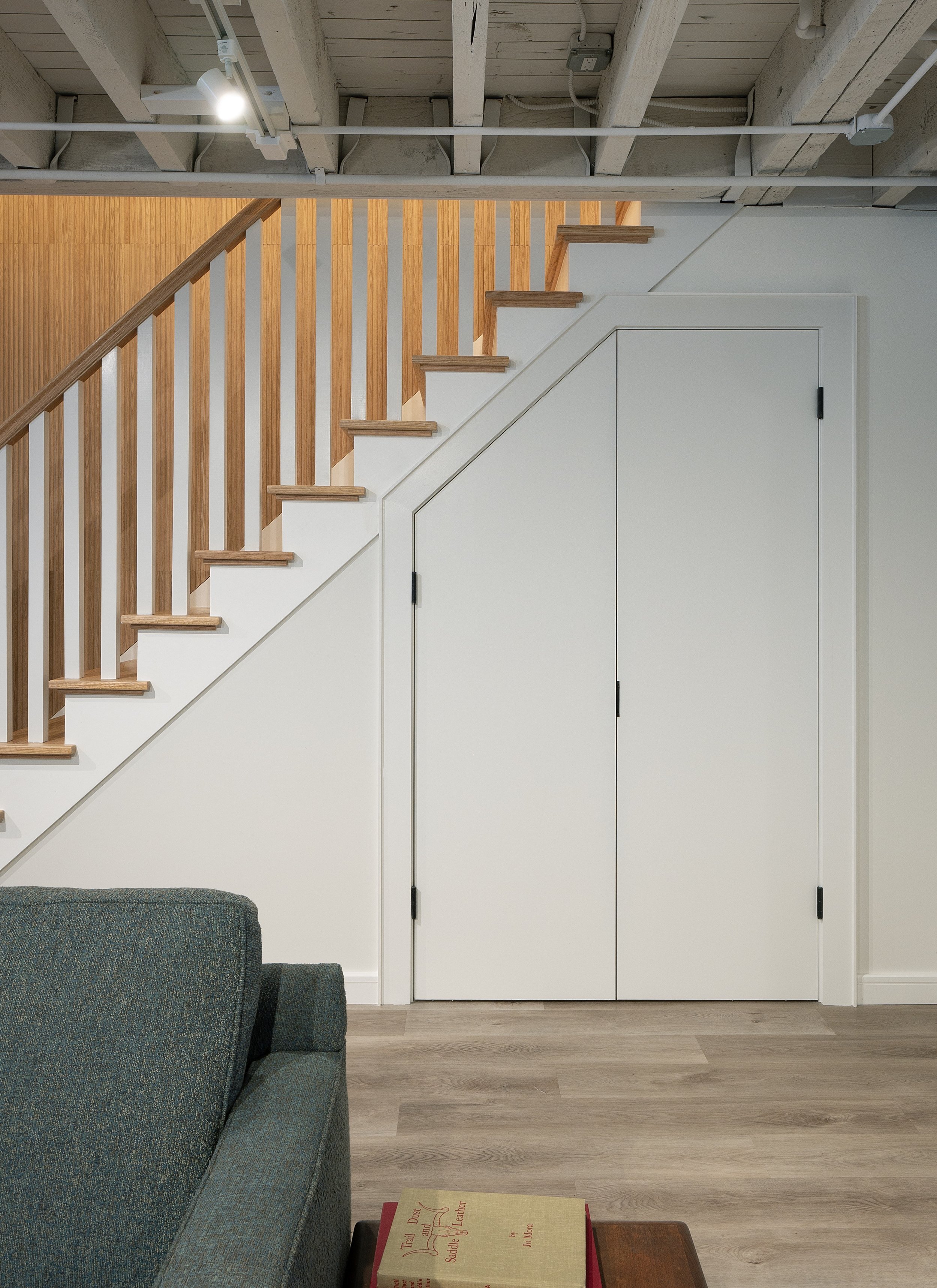 New stairs and cabinetry