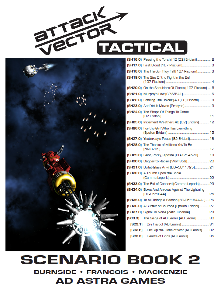 Attack Vector: Tactical: Scenario Book 2