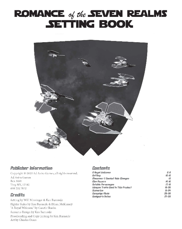 Squadron Strike: Romance of the Seven Realms: Setting Book