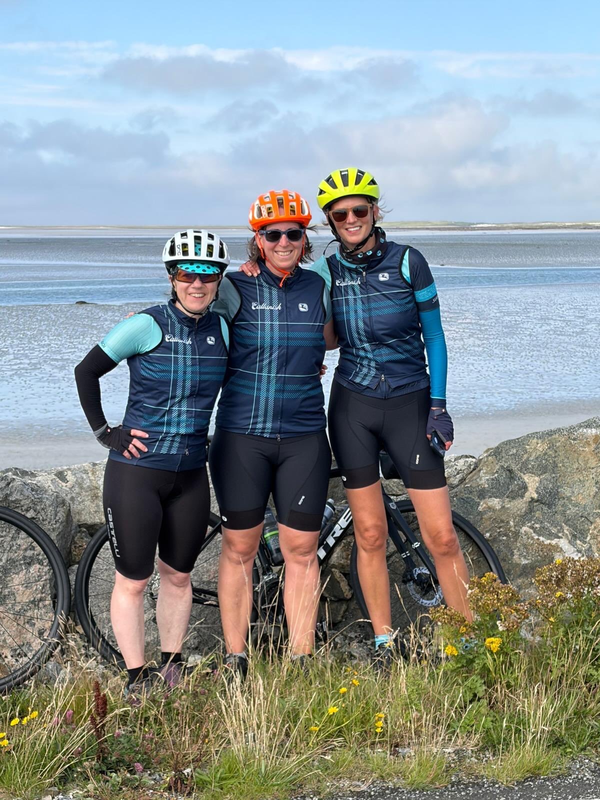 Day 3 - 81 km (part 2) We found our groove on mostly flat road with beautiful white sand beaches and aqua blue sea. Tired and very happy, we all went to bed straight after dinner! 🏴󠁧󠁢󠁳󠁣󠁴󠁿