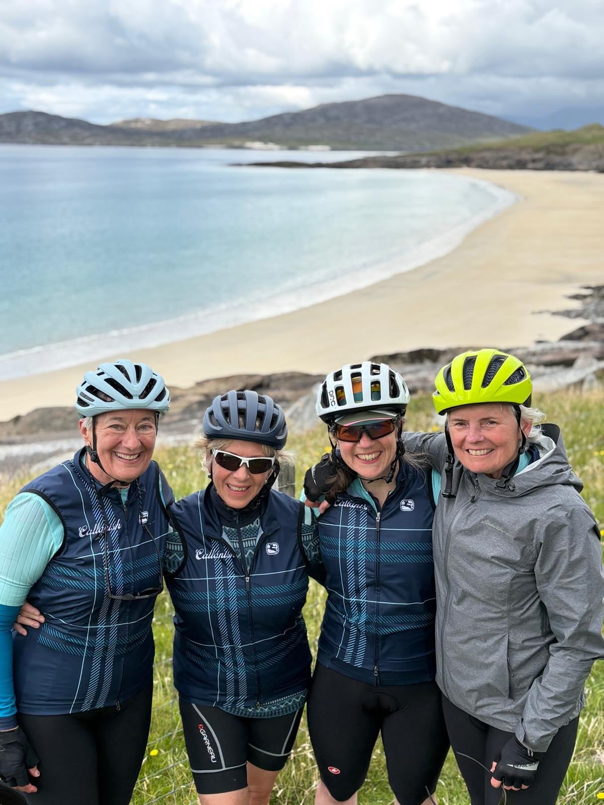 Day 4 - 75.1 km (part 1) Started this morning cycling the Golden Road on Harris 🐑 It felt like we were in one of the &lsquo;thin&rsquo; places. A &ldquo;thin place&rdquo; is an ancient Celtic concept describing a location where the barrier between t