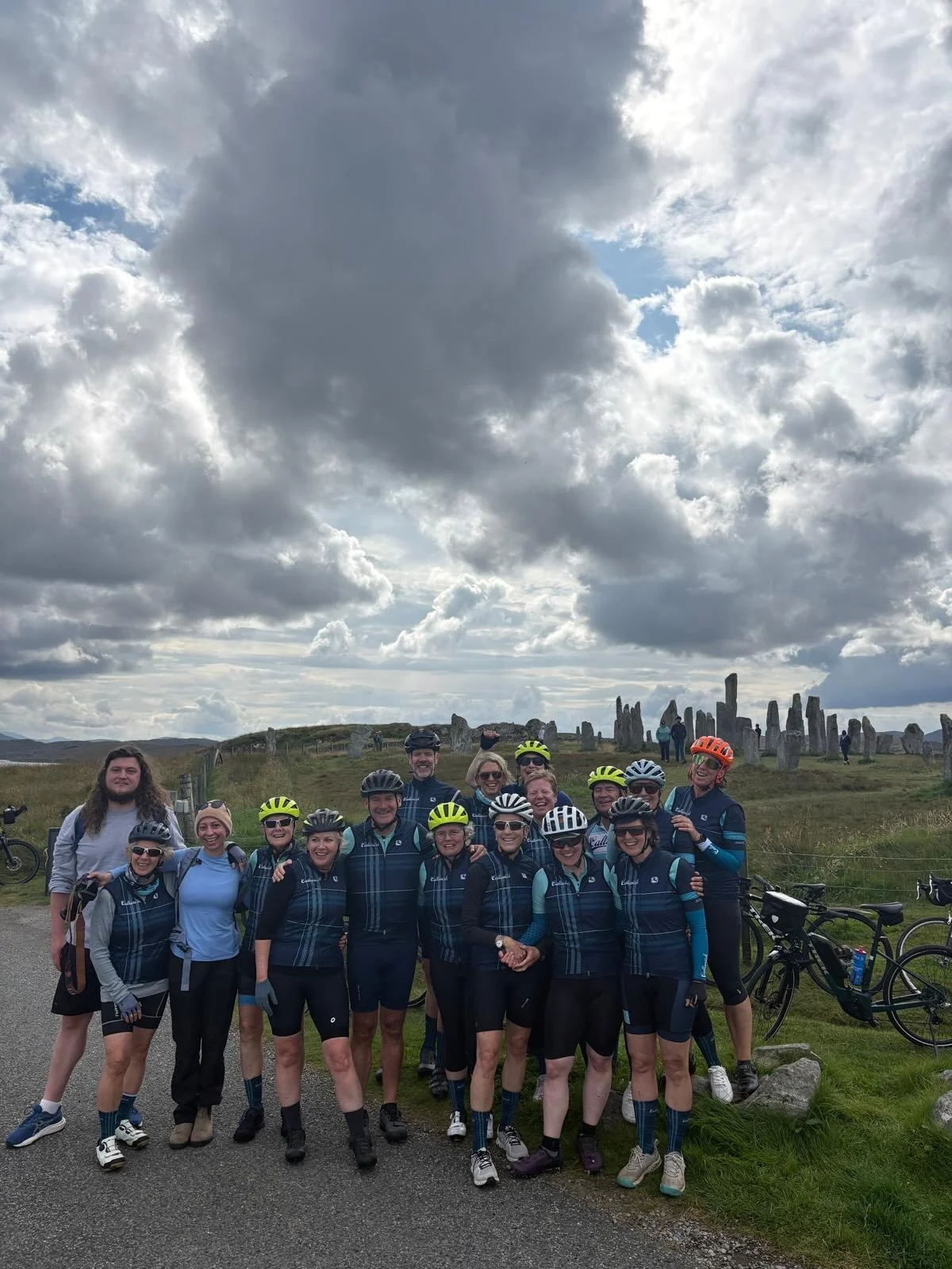 Day 5 - The Callanish Stones (part 1) We did it!! We cycled to the Callanish Stones 🩵 Another day of weather that defied all forecasts. It was also Allison Prinsen&rsquo;s birthday 🎂 A day with no words really - the photos say it all!