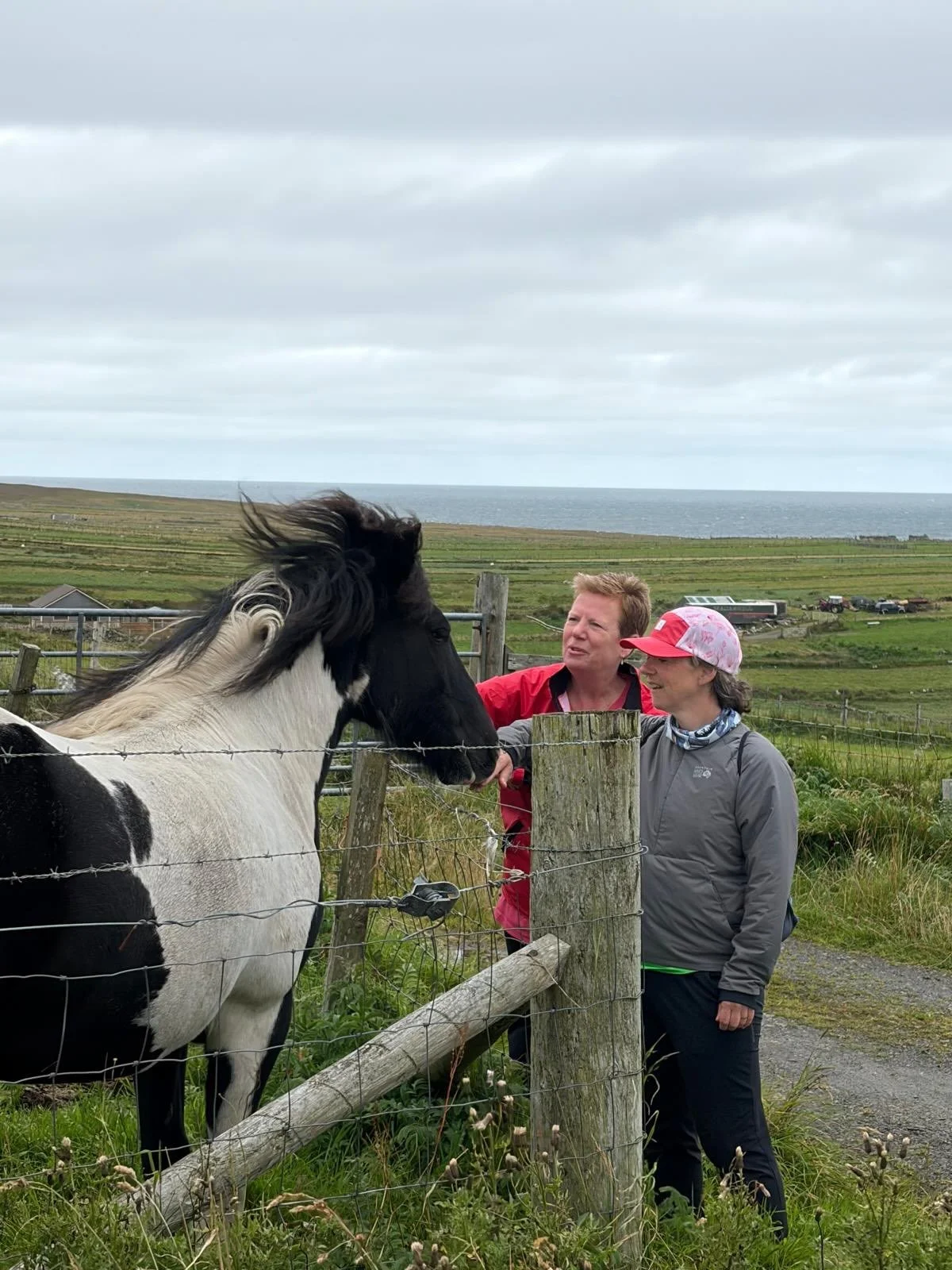 Day 6 - 62.7 km (part 1) The hardy ones of the group started off early, in the wind and rain, to cycle from the hotel in Borve to the Stones and back. Others had a nice lie in and a long slow breakfast! To complete the Hebridean Way, the whole team t