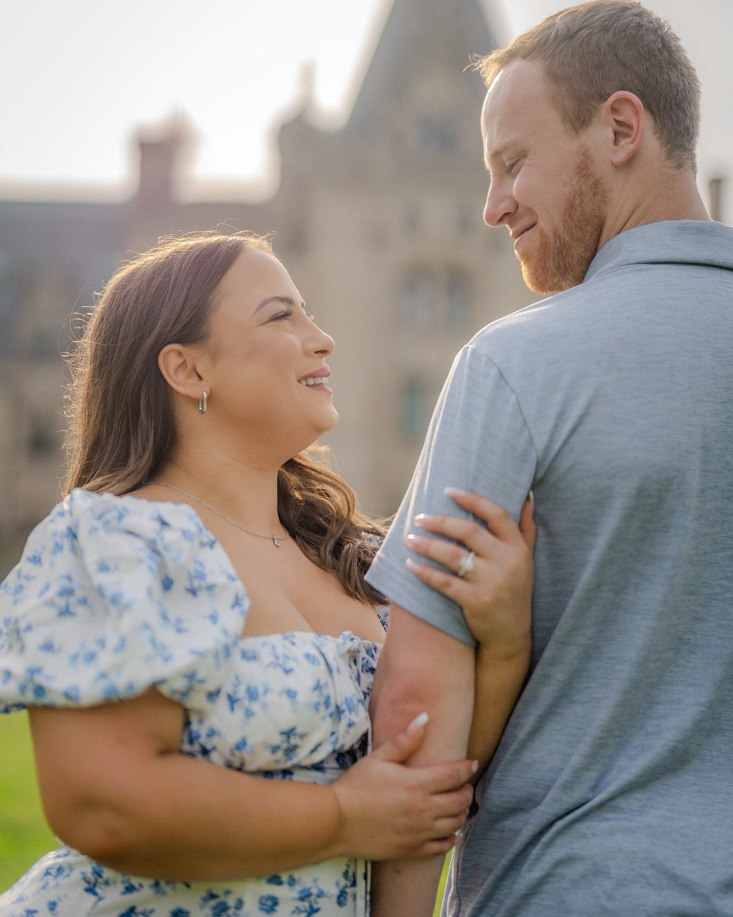 Sean and Errica were visiting from New York to see his parents&mdash;but he had more than just a weekend trip planned. He surprised her with a proposal on the front lawn of the Biltmore, and her reaction said it all. After the big yes, we wandered th