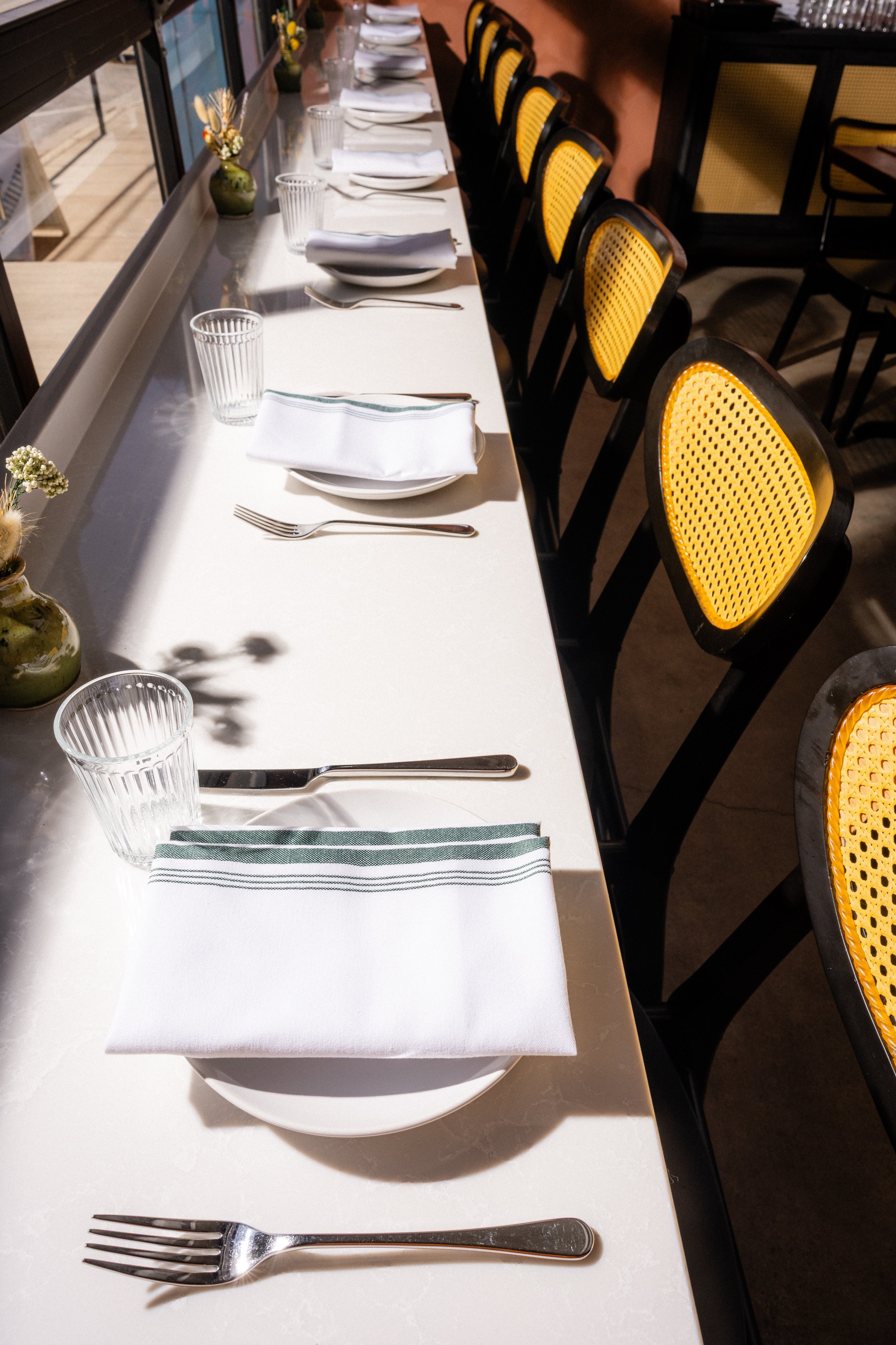 High-end commercial interior photography for an Asheville startup restaurant, highlighting modern design and welcoming atmosphere for brand storytelling.